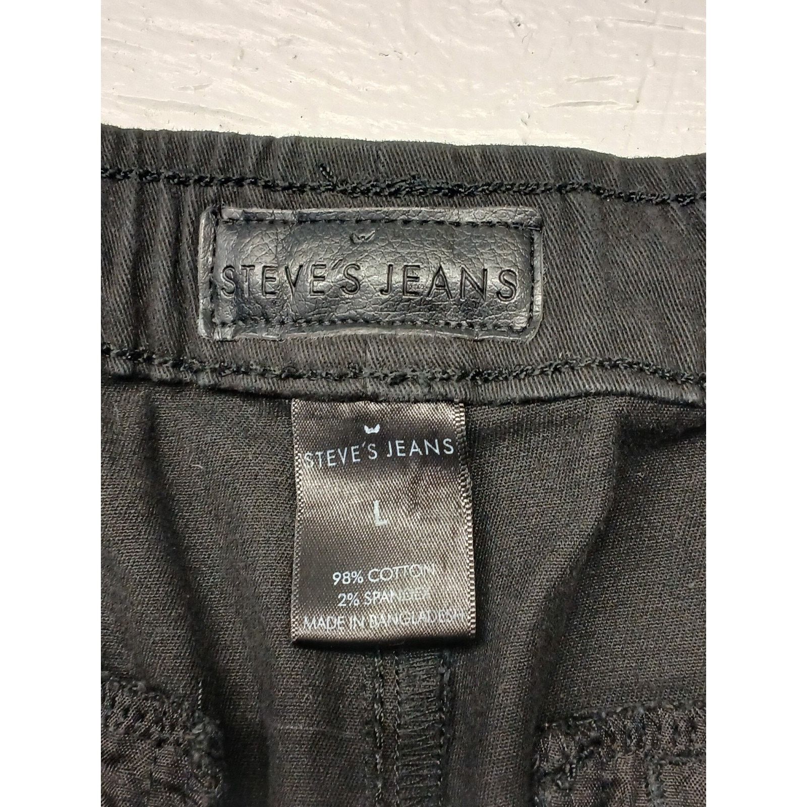Other Steve's (Large) Black Skinny Ruffled Style Jeans Size 36" / US 14 / IT 50 - 5 Thumbnail