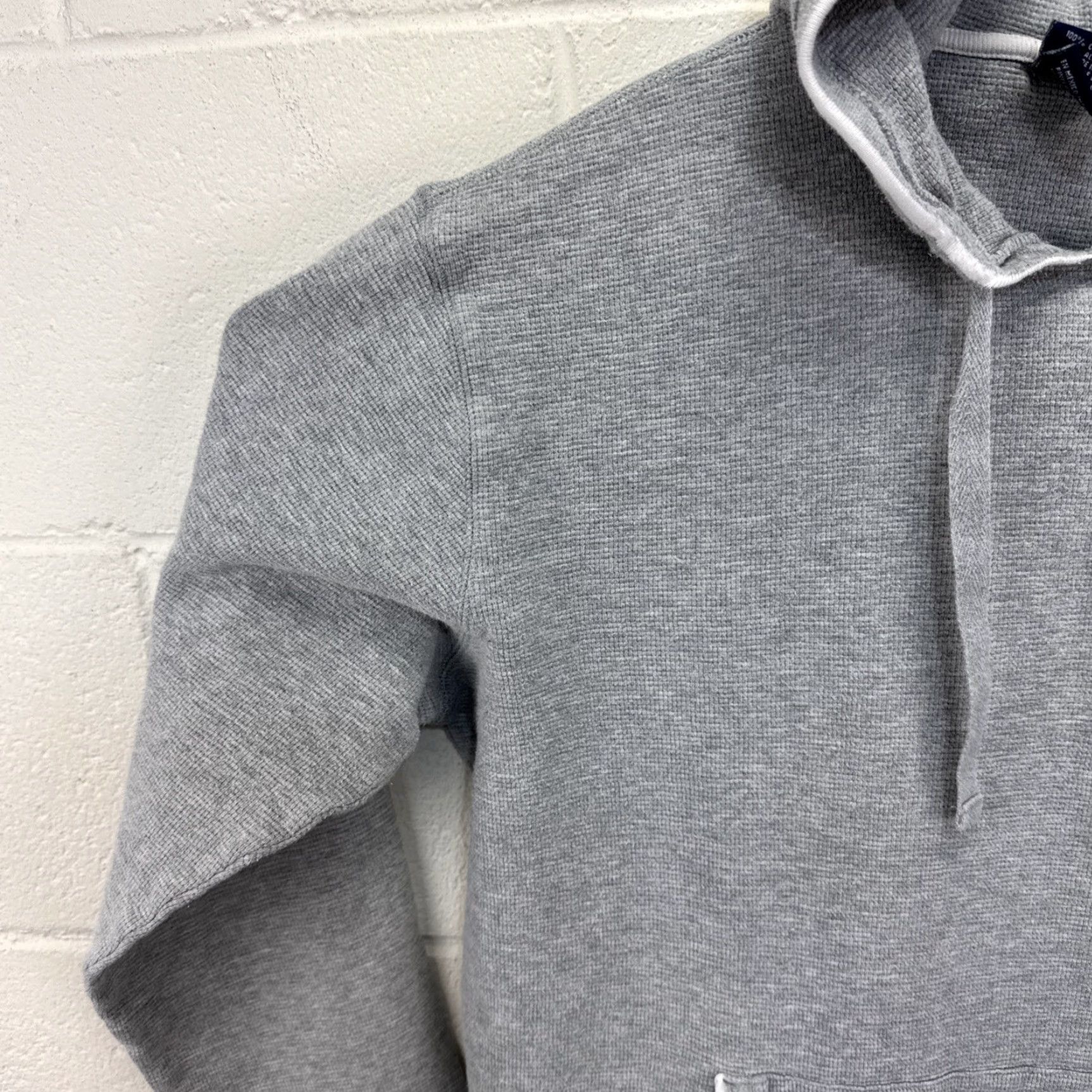 Polo Ralph Lauren Polo Ralph Lauren Sleepwear Hoodie Waffle Knit Thermal Long Sleeve Gray Large Mens Size US L / EU 52-54 / 3 - 5 Thumbnail