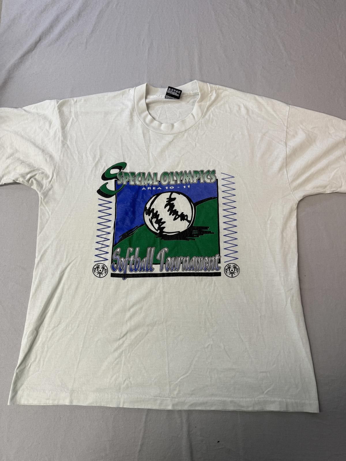 Fruit Of The Loom VTG Softball Tournament T-shirt Art Special Olympics Area XL Size US XL / EU 56 / 4 - 1 Thumbnail
