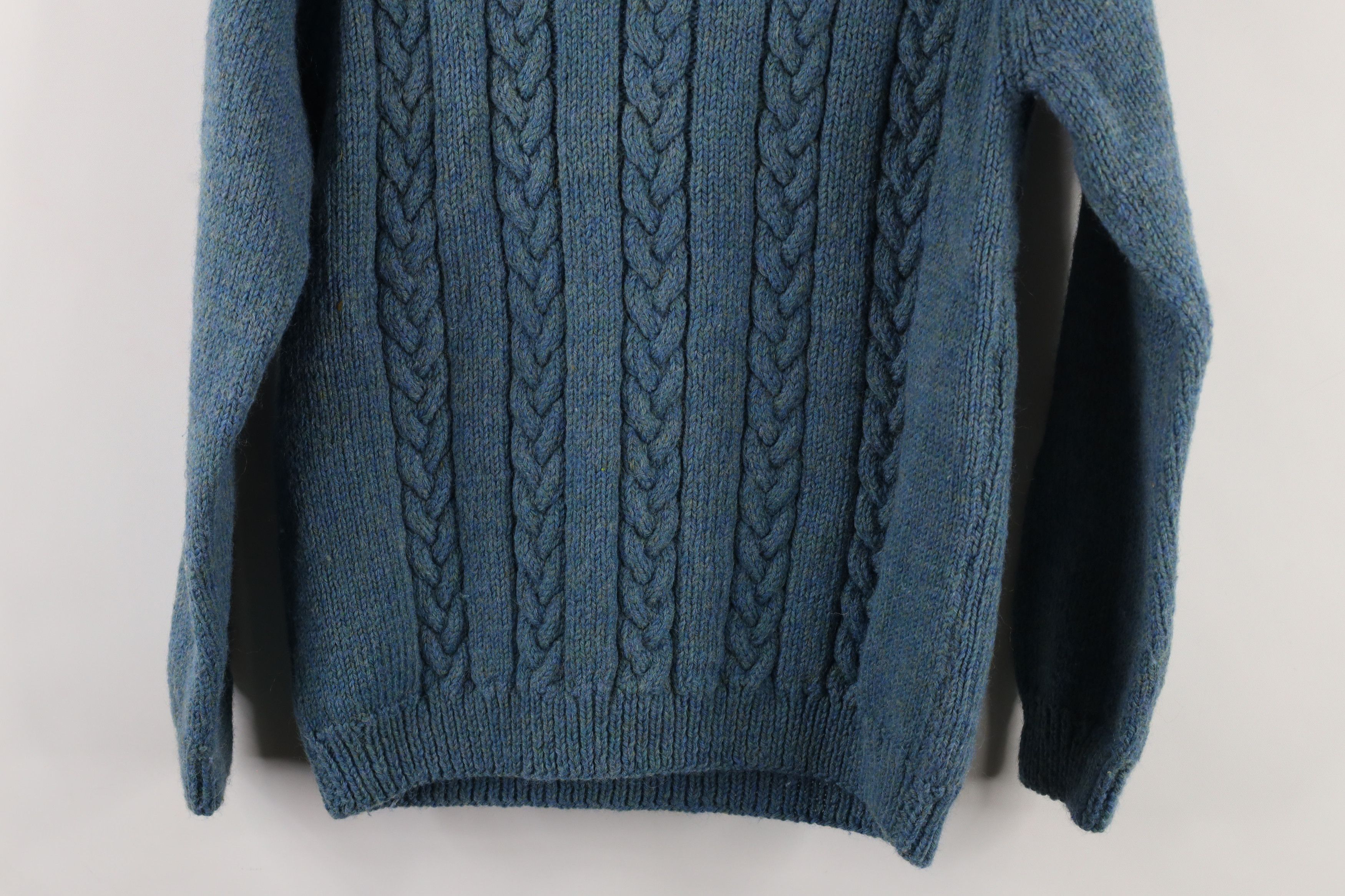 Vintage Vintage 50s 60s Streetwear Wool Blend Cable Knit Sweater Size M / US 6-8 / IT 42-44 - 10 Thumbnail