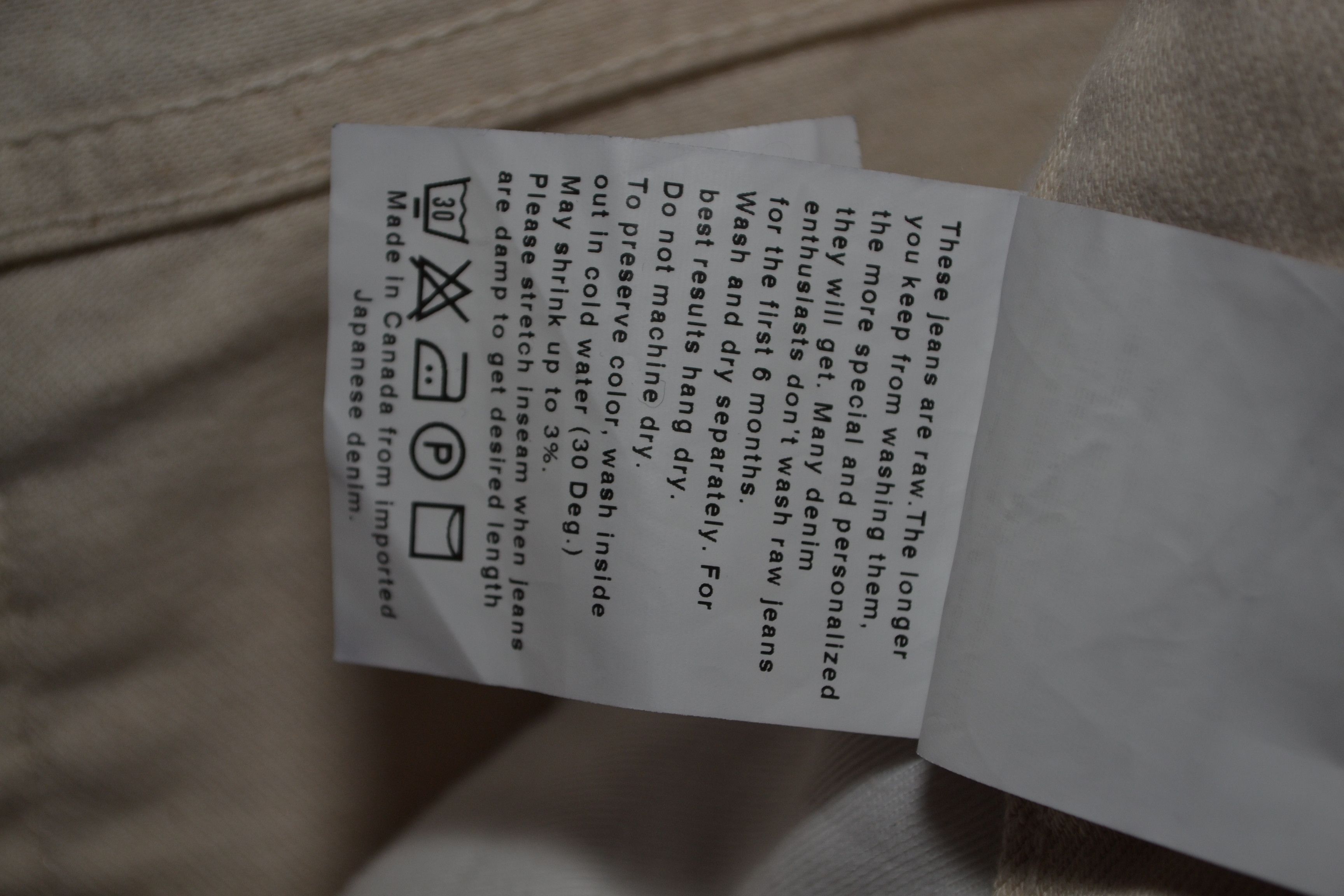 Naked & Famous Naked & Famous Super Guy Natural Seed Denim 31 Jeans Size US 31 - 11 Thumbnail