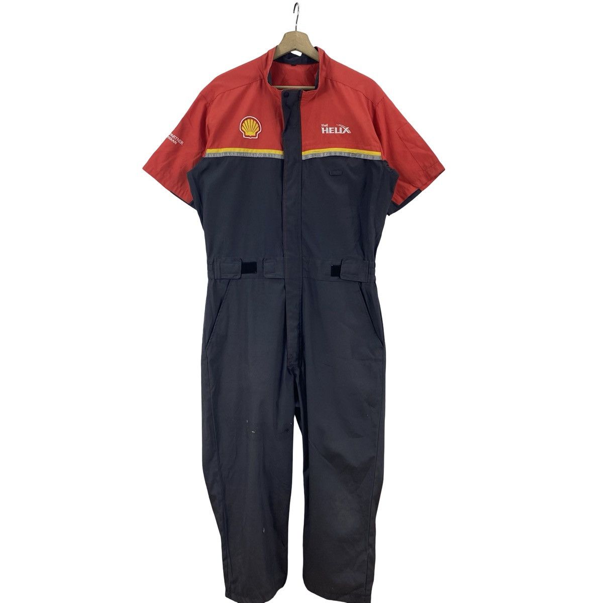 Vintage Vintage SHELL HELIX MECHANIC Coverall Jumpsuit Workwear Size US 36 / EU 52 - 1 Thumbnail