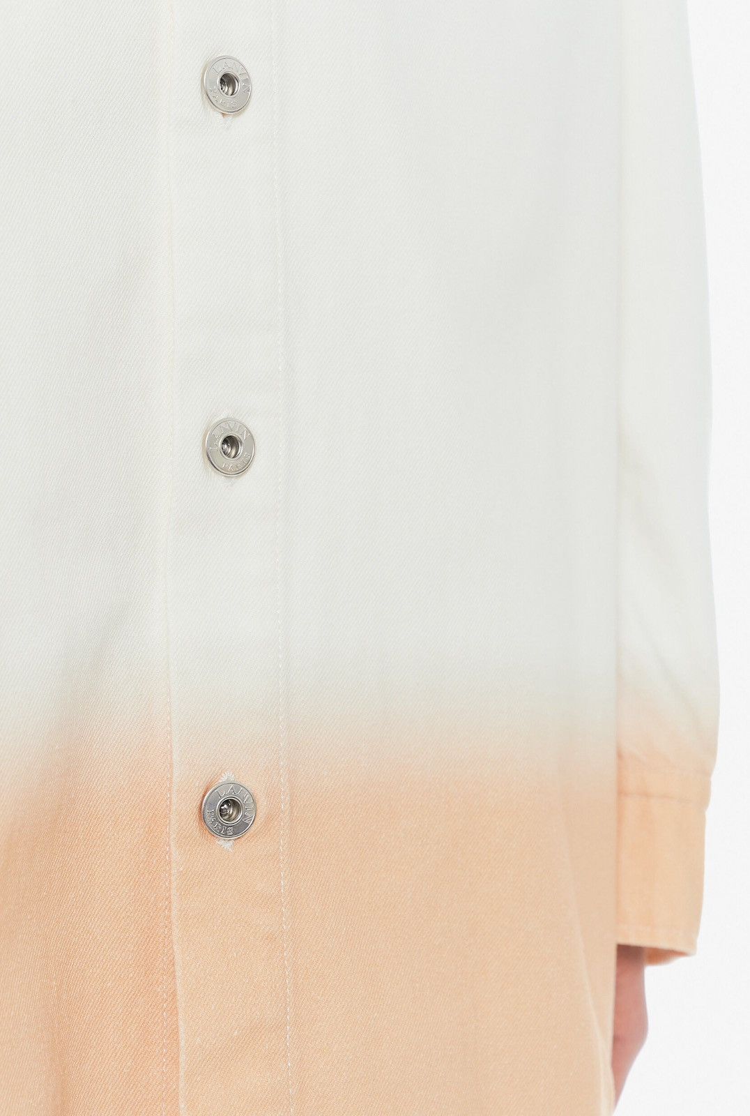 Lanvin Last Size Lanvin Two-Colored Gradient Cotton Shirt IT 50 L Size US M / EU 48-50 / 2 - 3 Thumbnail