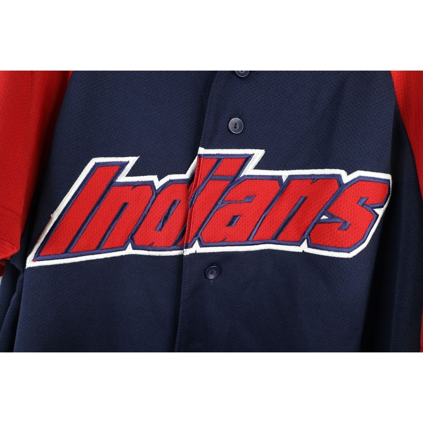 Majestic × Vintage Vintage 90s Majestic Cleveland Indians Baseball Jersey Size US L / EU 52-54 / 3 - 4 Thumbnail