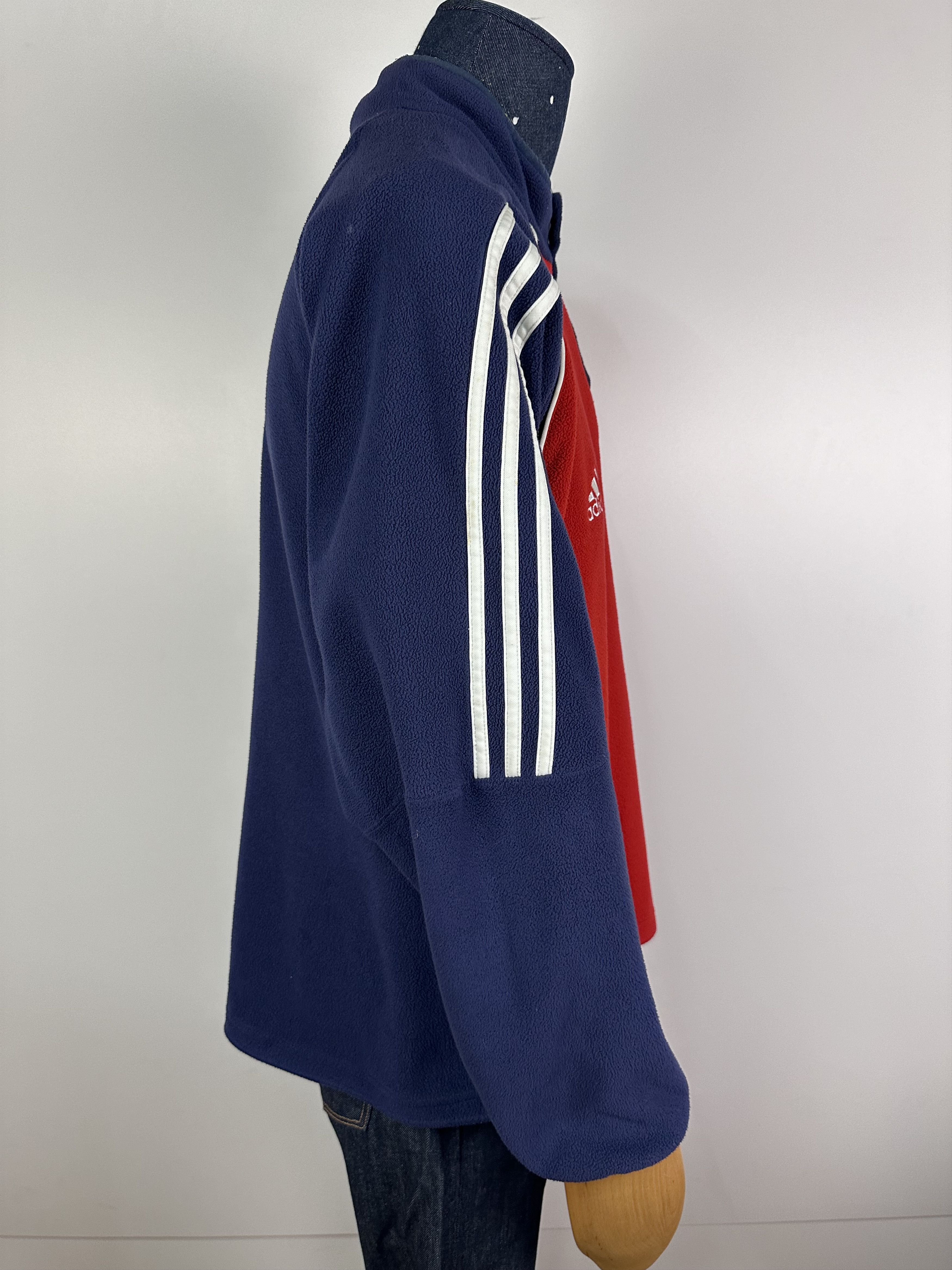Adidas × Vintage Adidas 2005 RUGBY New Zealand 1/4 Zip Fleece Jacket Sweater Size US L / EU 52-54 / 3 - 10 Thumbnail