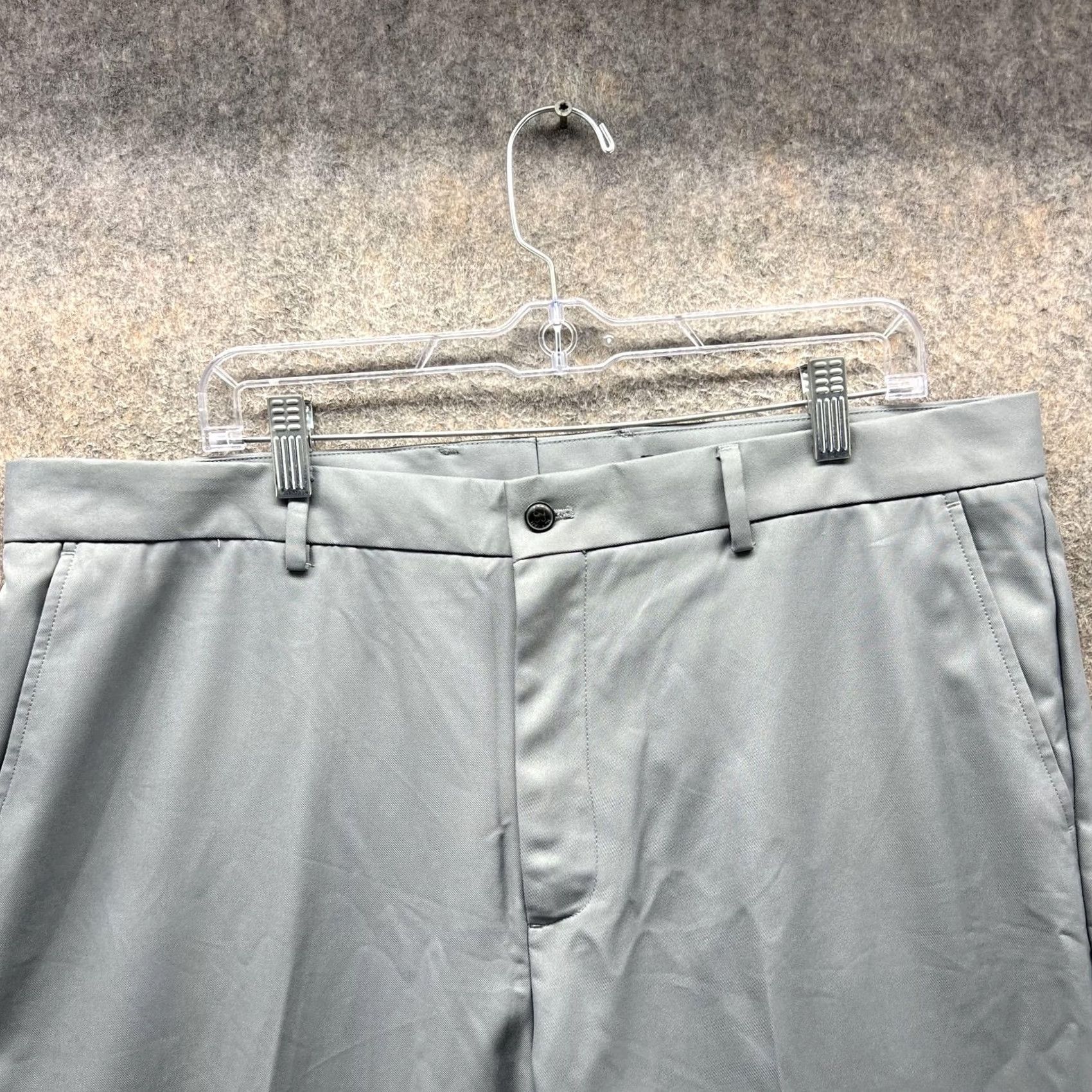 Vintage Greg Norman Pants Mens 38x32 Gray Golf Dress Flat Front Polyester Pants Mens Gray 38x32 Business Casual Flat Front Golf Wear Mens Size US 38 / EU 54 - 4 Thumbnail