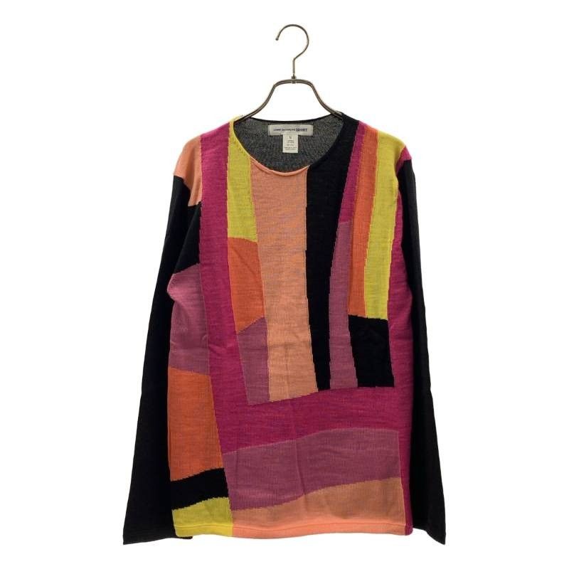 Comme des Garcons COMME des GARCONS SHIRT 24AW Wool Crew Neck Knit Sweater Size US M / EU 48-50 / 2 - 1 Thumbnail