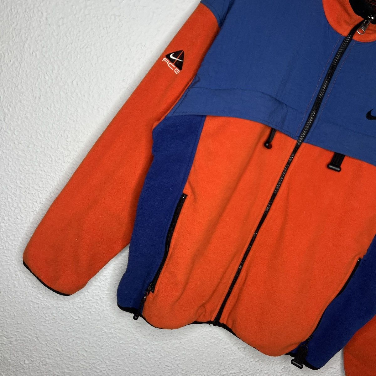 Nike Nike ACG Vintage Fleece Sweatshirt Zip Orange Navy Blue Logo Size US L / EU 52-54 / 3 - 3 Thumbnail