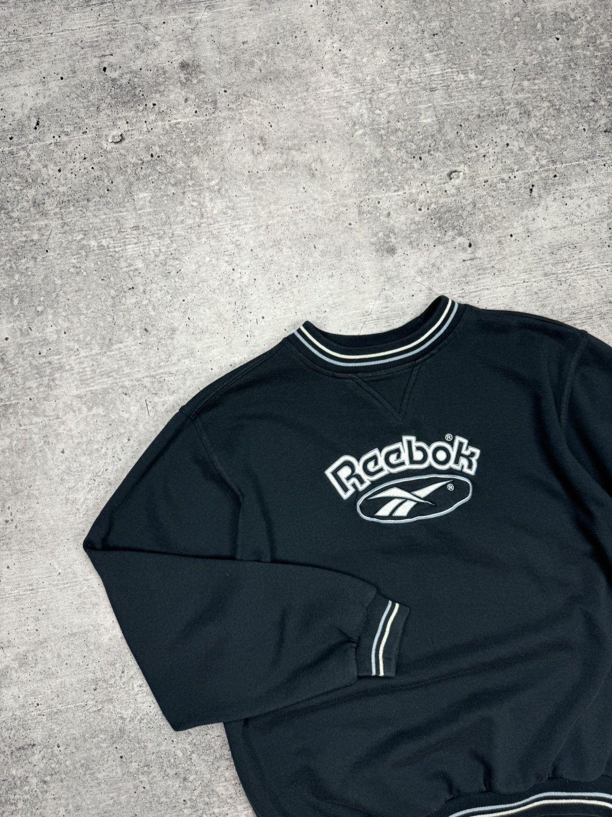 Reebok × Vintage Vintage Reebok Big Logo 90’s Y2K Style Blue Sweatshirt Size US S / EU 44-46 / 1 - 4 Thumbnail