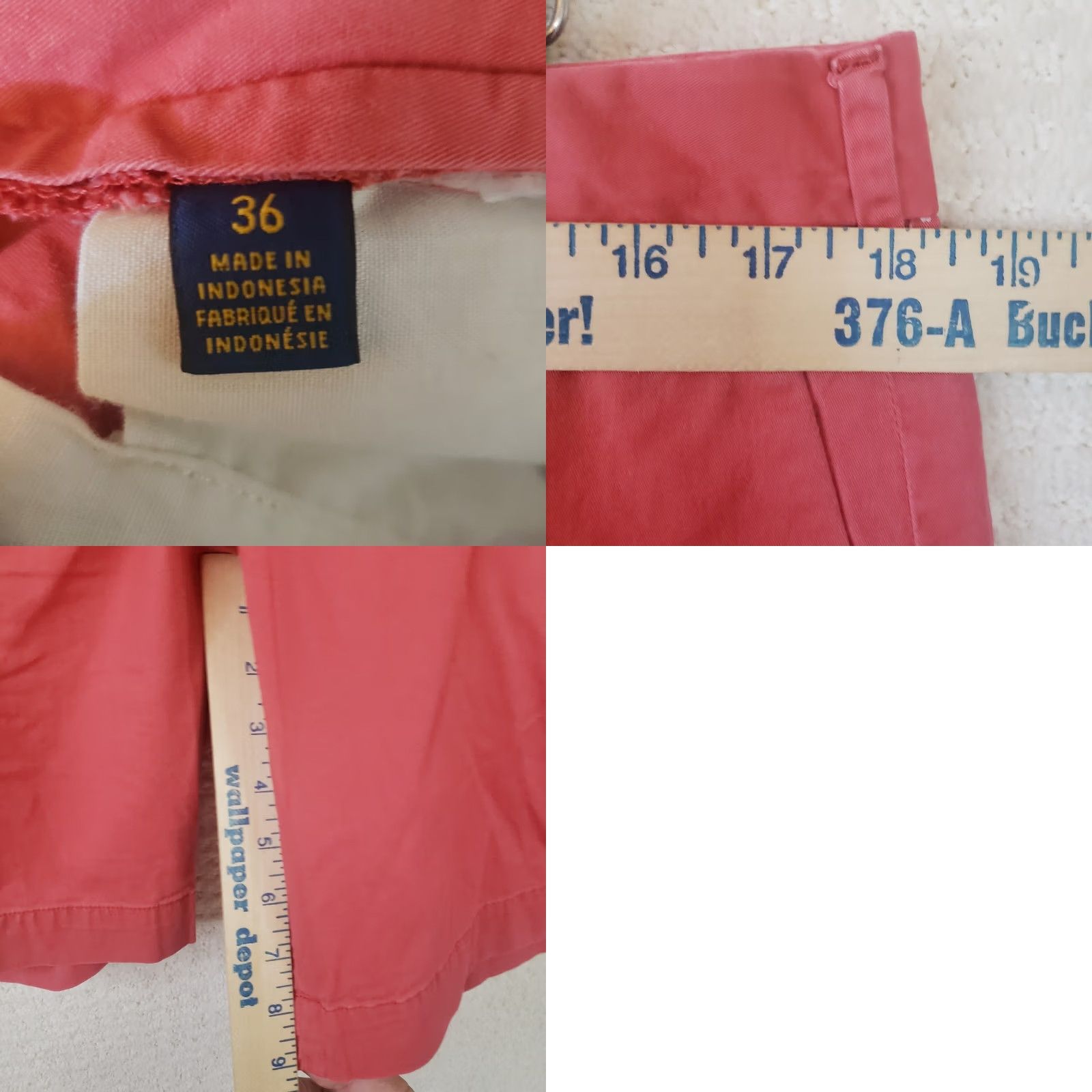 Polo Ralph Lauren VINTAGE Polo Ralph Lauren Chino Shorts Mens Size 36 9 Red Stretch Classic Fit Size US M / EU 48-50 / 2 - 8 Thumbnail