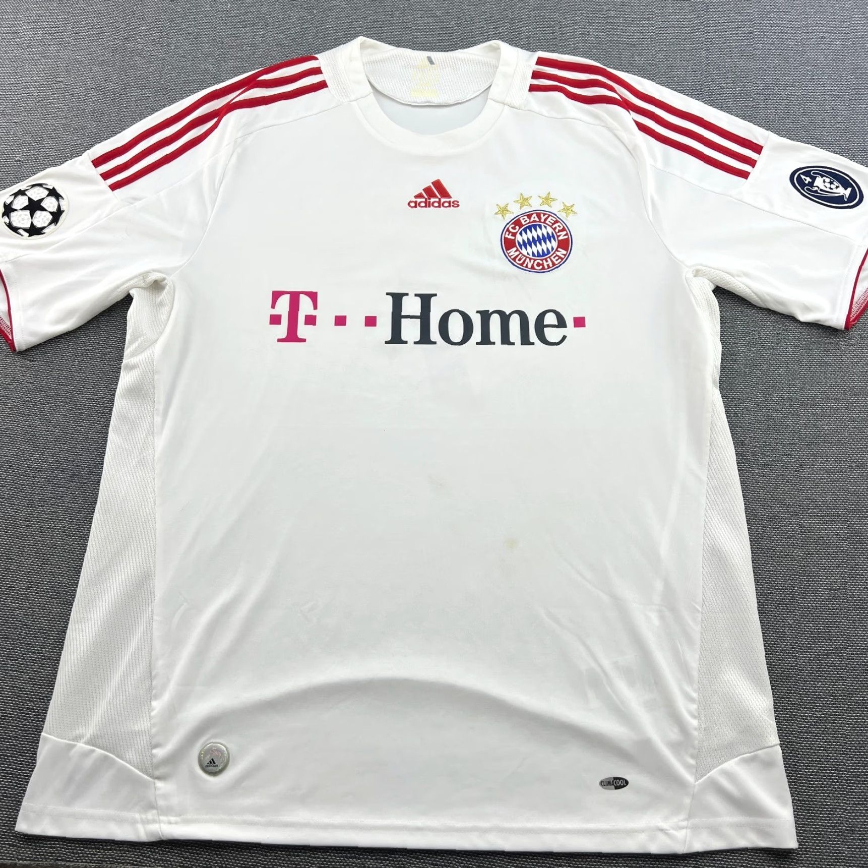 Adidas adidas Bayern Munich 2008 2009 Third Franck Ribery Football Jersey Mens XL white T-Shirt Athletic Jersey Mens XL adidas Size US XL / EU 56 / 4 - 3 Thumbnail