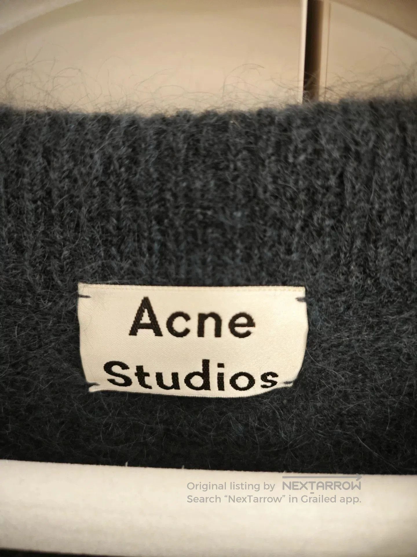 Acne Studios Acne Studios Navy Mohair Sweater. Size XS / US 0-2 / IT 36-38 - 3 Thumbnail