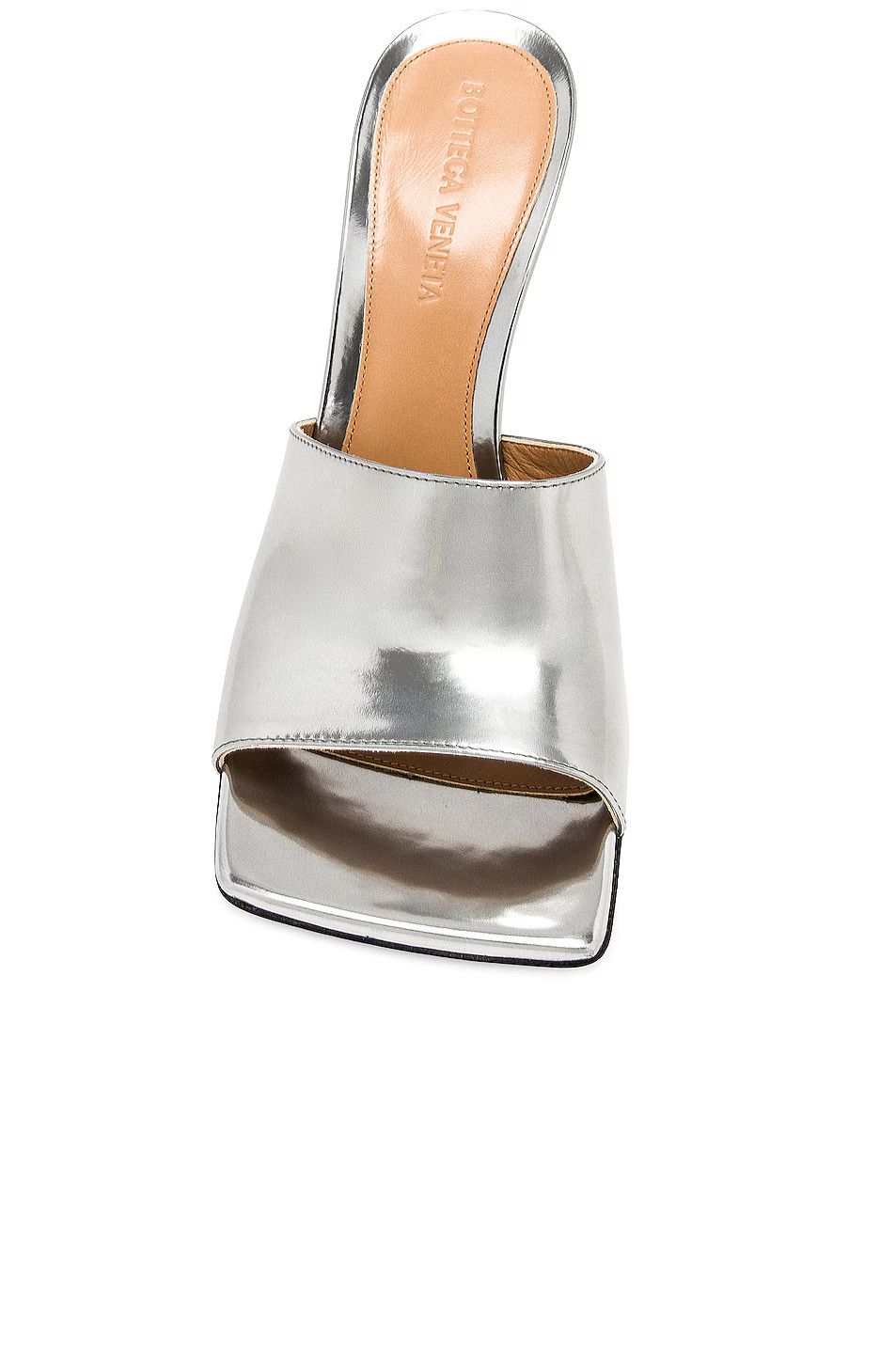 Bottega Veneta o1n1vont0126 Stretch Mule in Silver Size US 10 / IT 40 - 3 Thumbnail