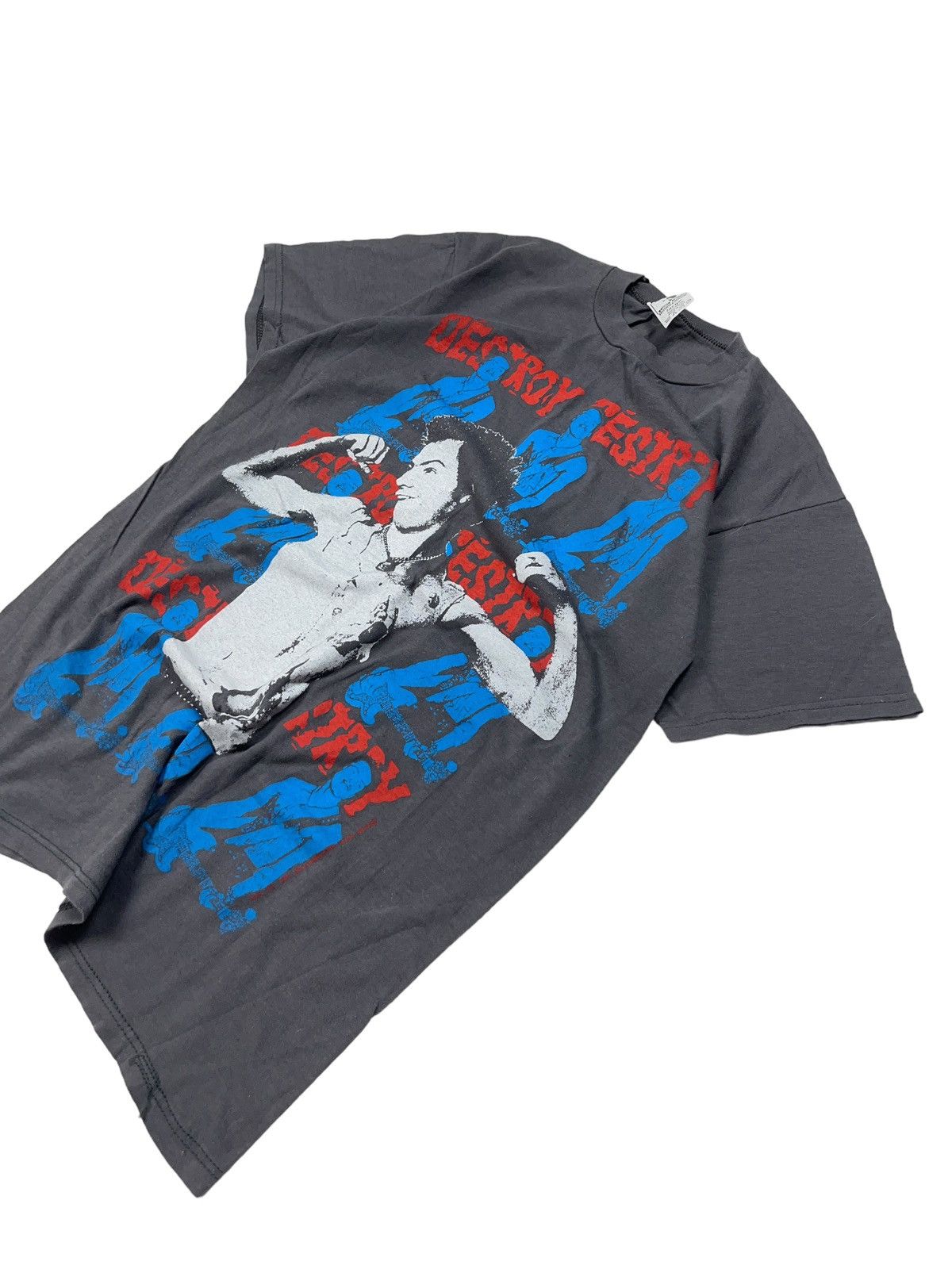 Band Tees Vintage 1987 Sid Vicious Destroy Sex Pistols Punk T-shirt Size US L / EU 52-54 / 3 - 8 Thumbnail