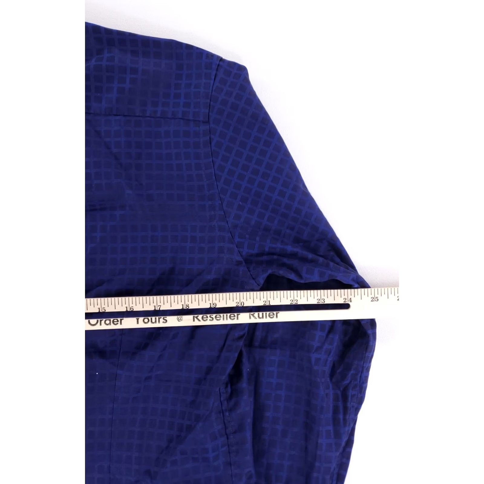 Eton Eton Button-Up Shirt Long Sleeve Mens 40/15.75 M Window Pane Blue Size US L / EU 52-54 / 3 - 6 Thumbnail