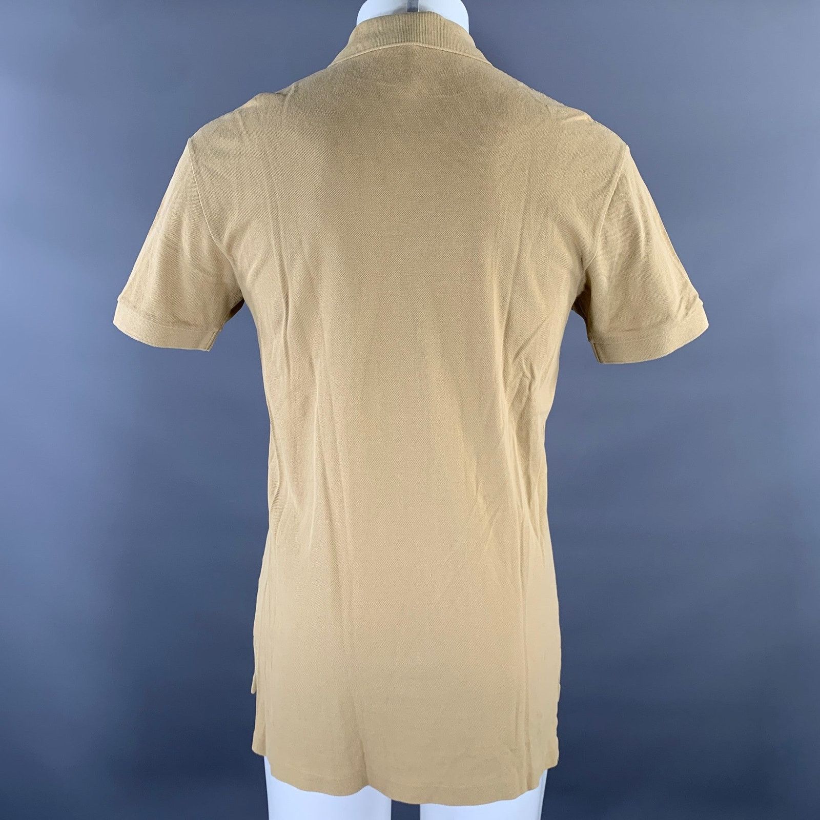 Ralph Lauren RALPH LAUREN Size S Khaki Brown Logo Cotton Ribbed Polo Size US S / EU 44-46 / 1 - 3 Thumbnail