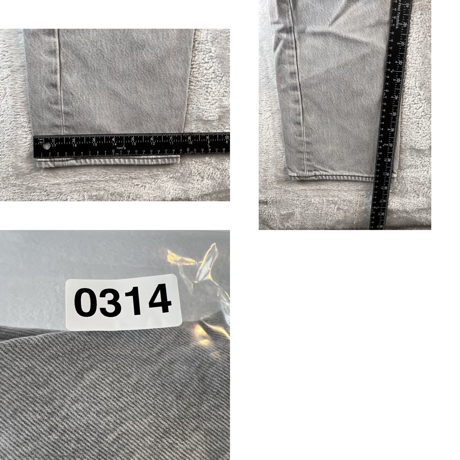 Levi's VINTAGE Levi's 501 Jeans Mens 32x32 Gray Denim Button Fly Straight Leg Distressed Cowboy 90s USA Mens LEVI'S 501 Jeans Regular 32x32 Gray Denim Size US 32 / EU 48 - 8 Thumbnail