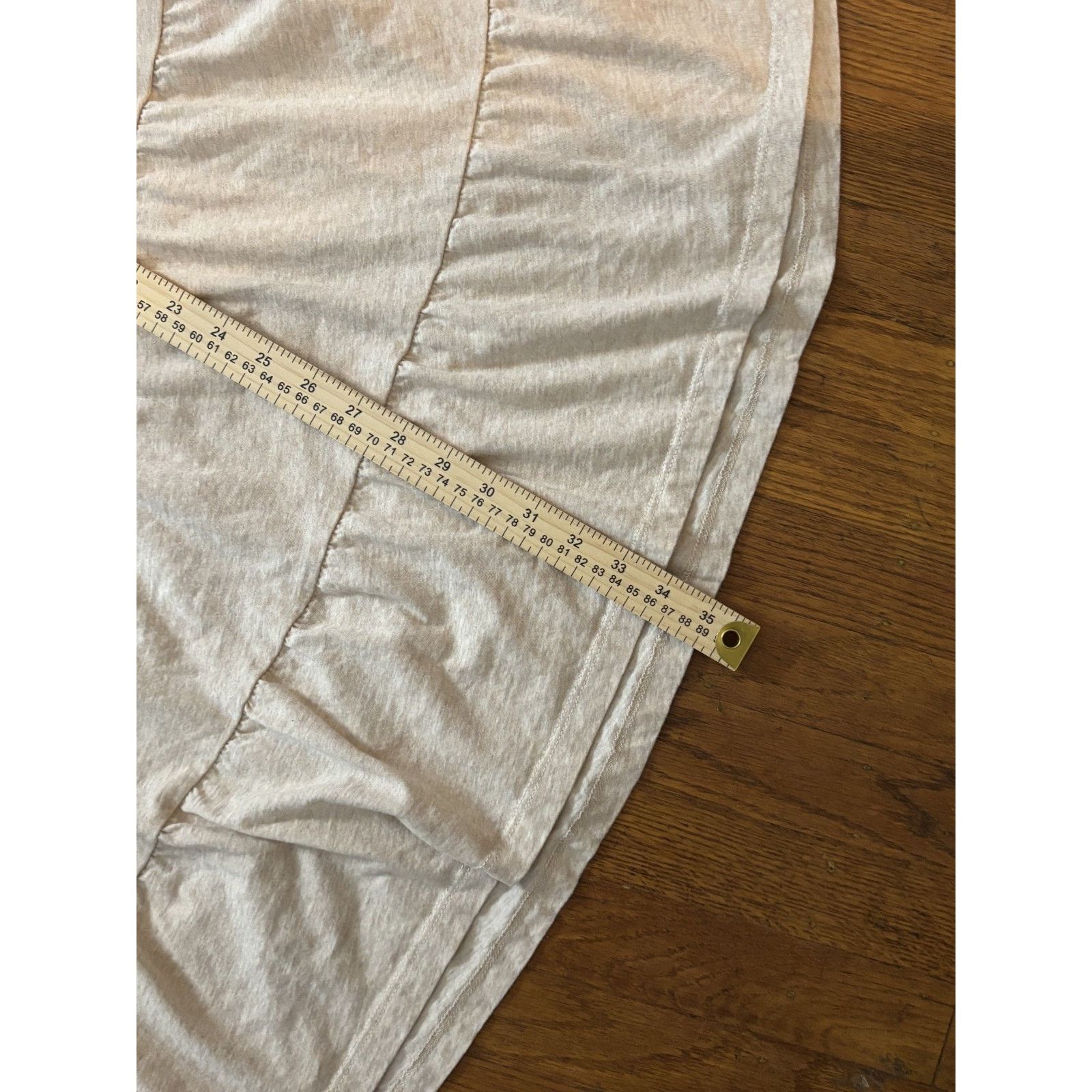 The Unbranded Brand Time & Tru Women's Tiered Dress Large, in Oatmeal/Offwhite Size L / US 10 / IT 46 - 4 Thumbnail