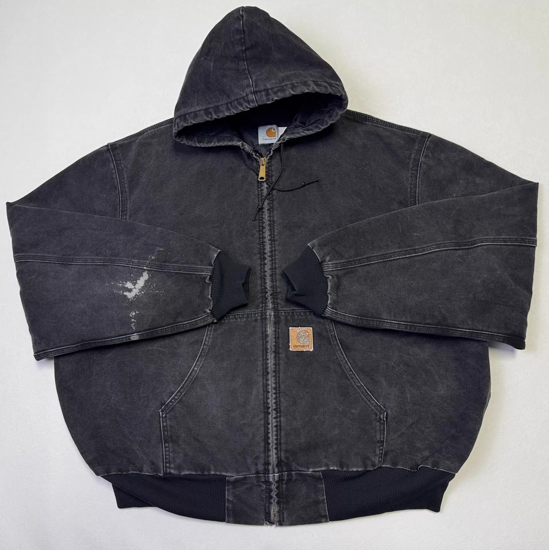 Carhartt Vintage Carhartt J06 ONX Black XXL Hooded Work Jacket 1999 Size US XXL / EU 58 / 5 - 1 Thumbnail