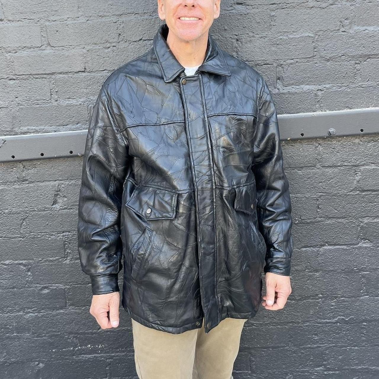 Harley Davidson × Zara Vintage maxam genuine black leather jacket size XL men’s Size US XL / EU 56 / 4 - 5 Thumbnail