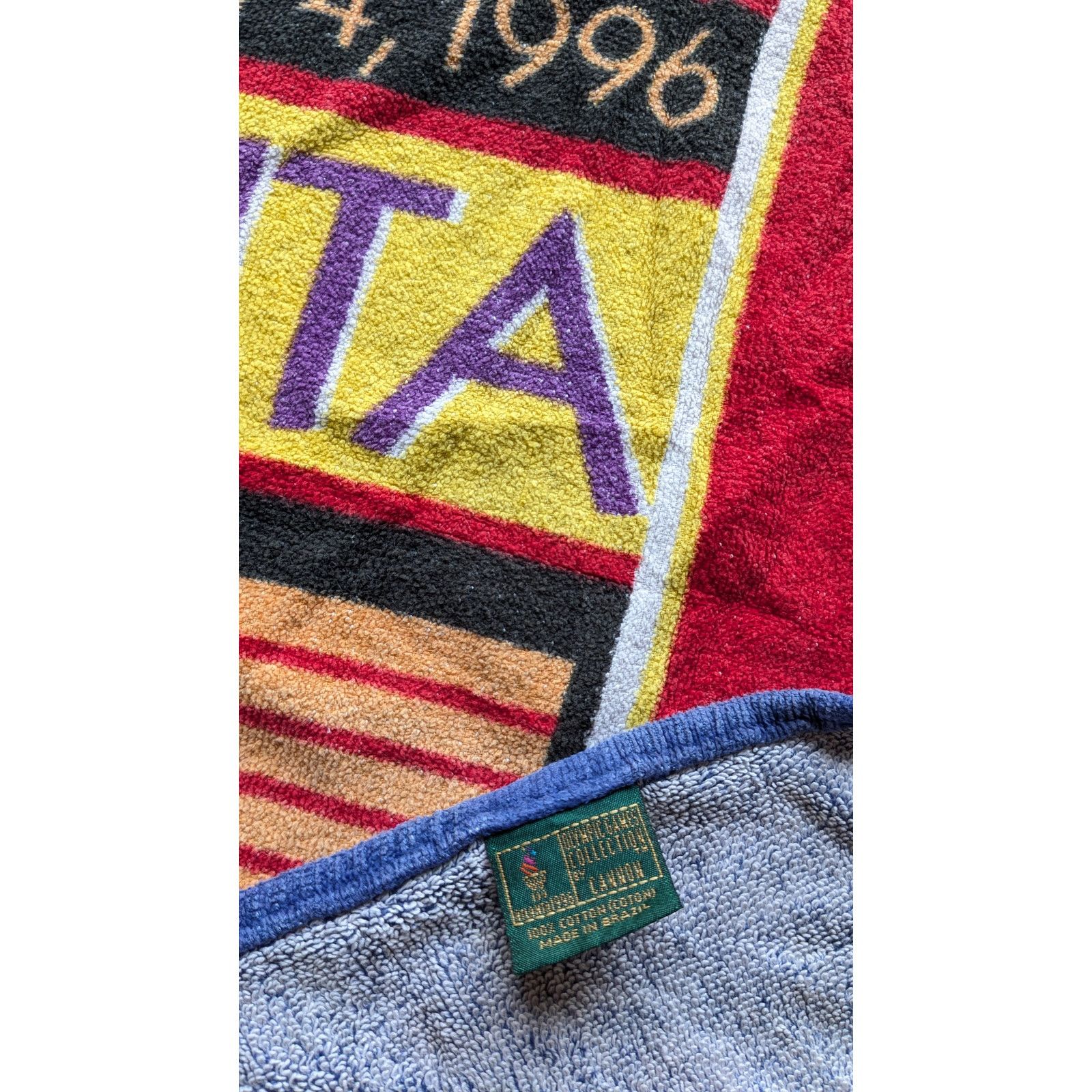 Starter × USA Olympics Atlanta 96 Olympic USA Beach Towel Cap gymnast navy red vtg Size ONE SIZE - 9 Thumbnail