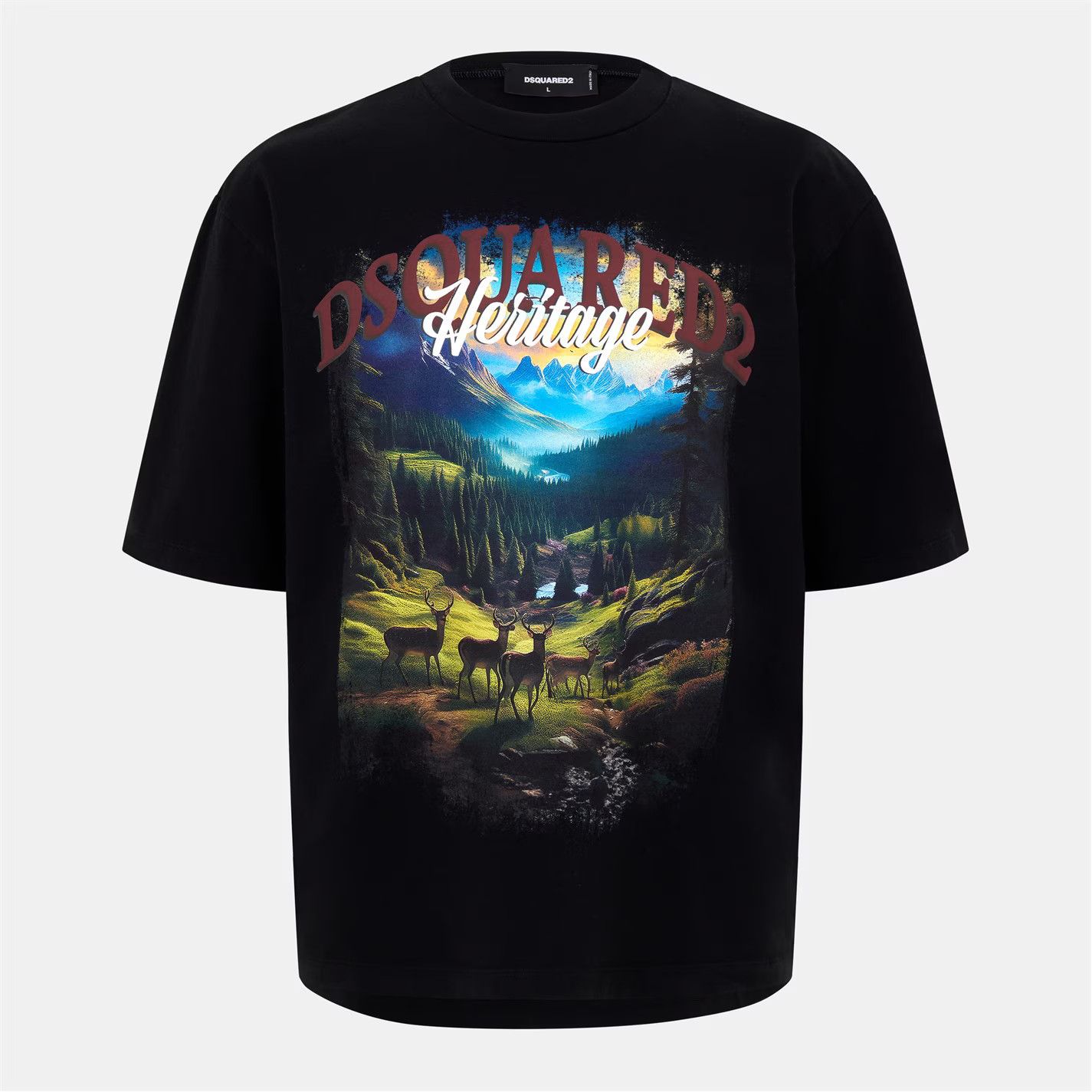 Dsquared2 o1g2r1mq0426 Oversized T-Shirt in Black Size US XL / EU 56 / 4 - 1 Thumbnail
