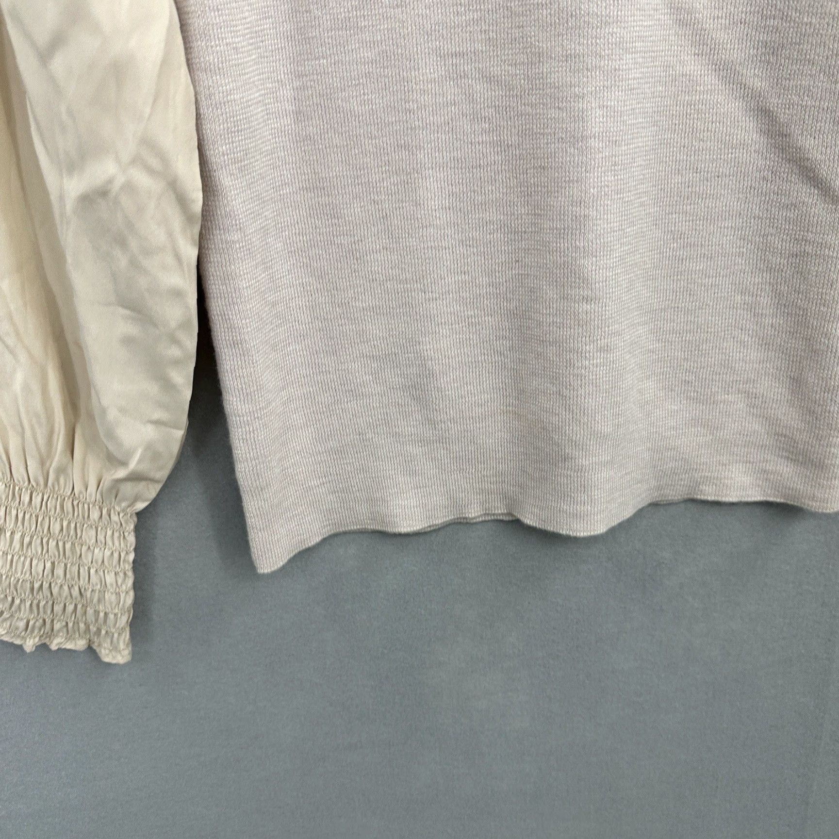Rebecca Taylor Rebecca Taylor Sweater Womens Medium Puff Sleeve High Neck Knit Blush Pink Designer Ruffle Size M / US 6-8 / IT 42-44 - 6 Thumbnail