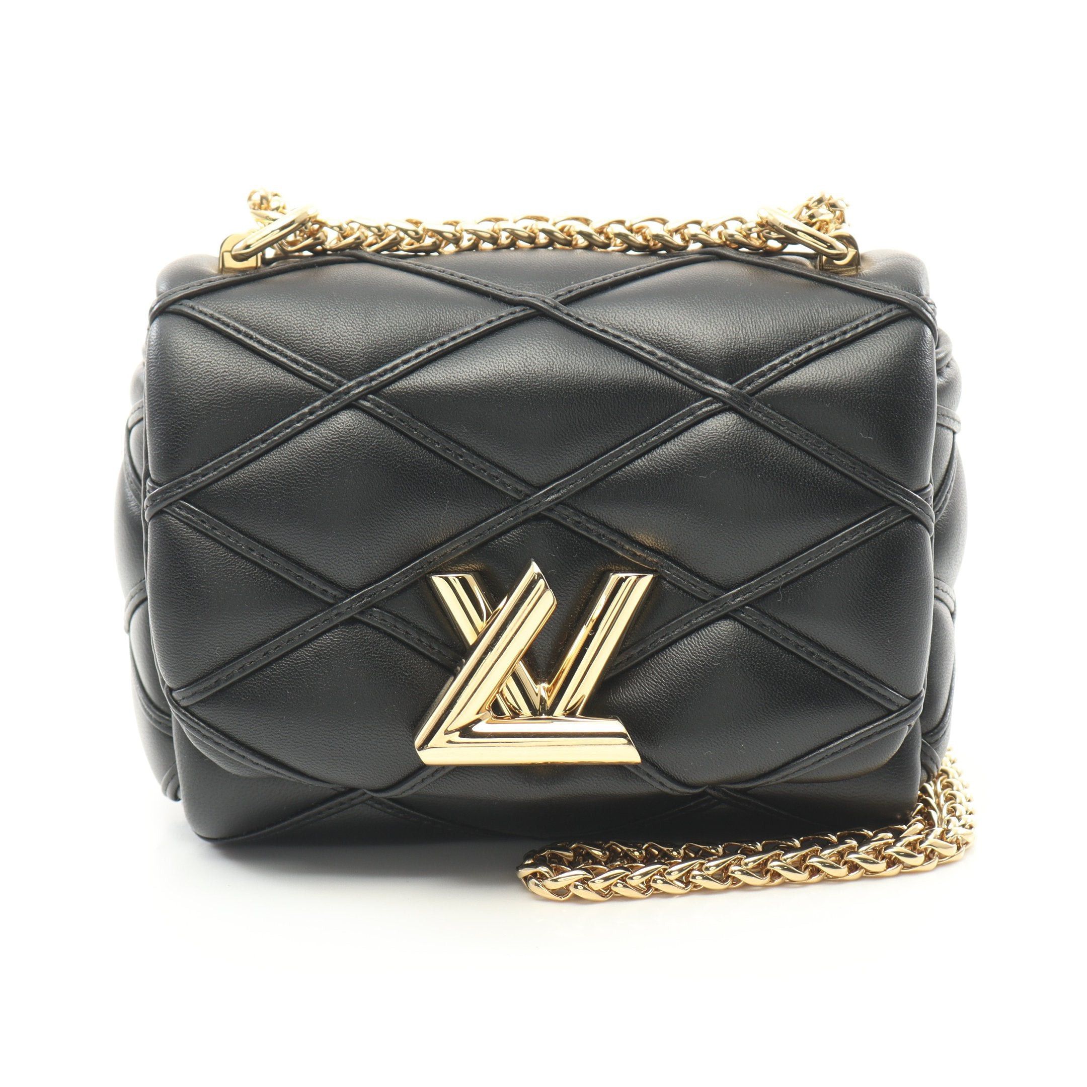Louis Vuitton Louis Vuitton Pico Go-14 Maltage Noir Chain Shoulder Bag Leather Black Size ONE SIZE - 1 Thumbnail