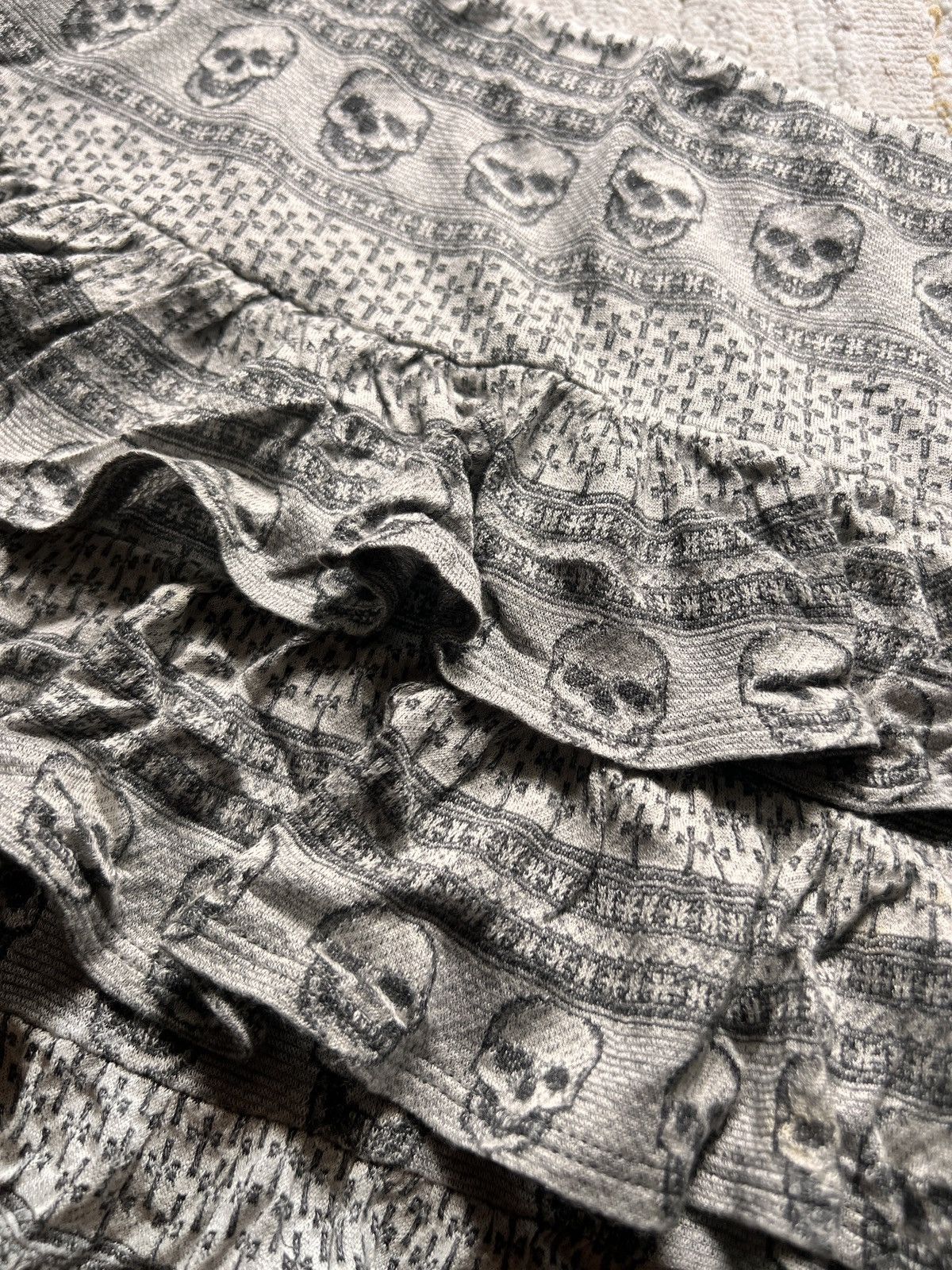 Hysteric Glamour × Japanese Brand Hysteric Glamour Ruffle Skull Mini Skirt Size 29" - 5 Thumbnail
