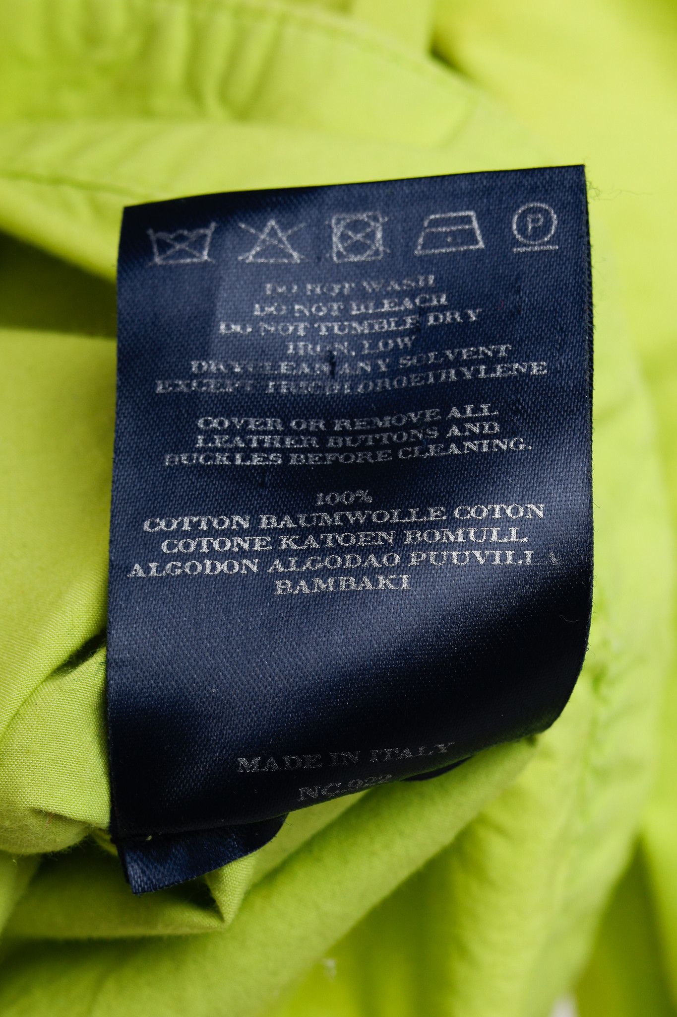 Burberry Burberry Neon Green Cotton Button-Up Jacket Size M / US 6-8 / IT 42-44 - 11 Thumbnail