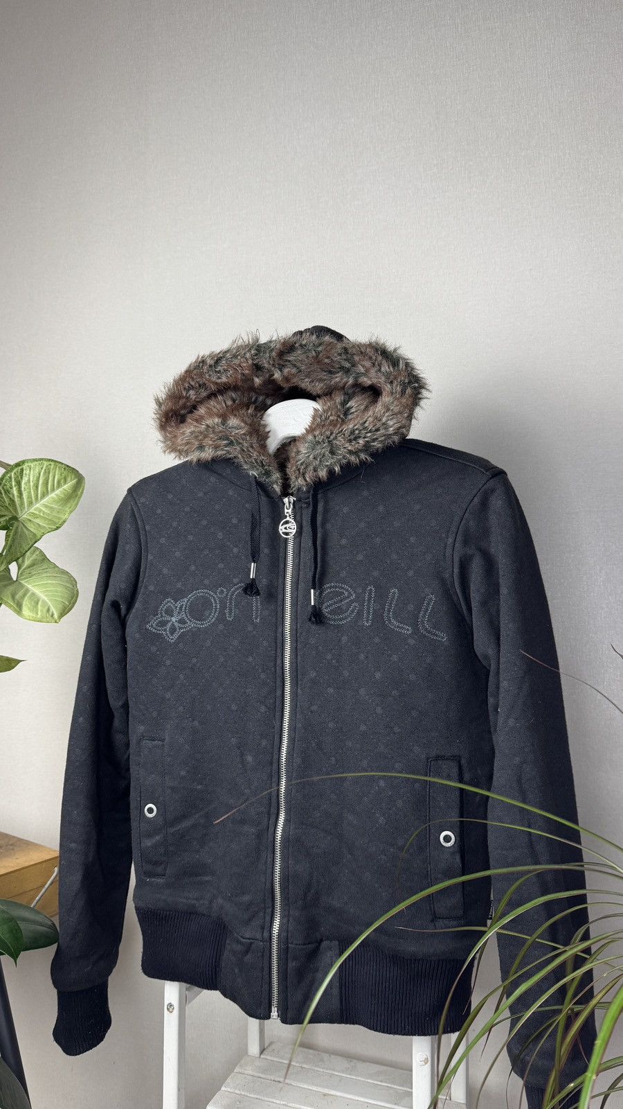 Vintage goa fur zip up hoodie | Grailed
