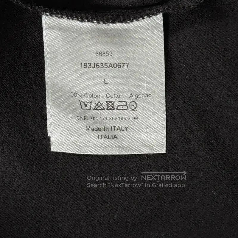Dior Dior Black Cotton Men's T-Shirt . Size US L / EU 52-54 / 3 - 4 Thumbnail