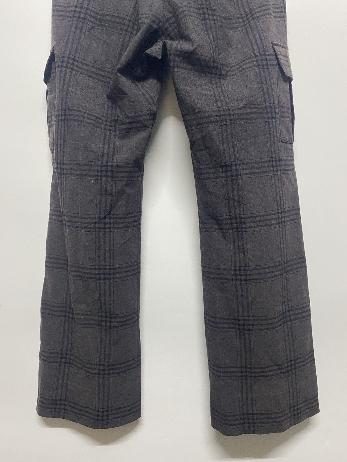 Designer × Japanese Brand Ignio Pants Womens Brown Plaid Cargo Multi Pocket Japanese Size 32" / US 10 / IT 46 - 8 Thumbnail
