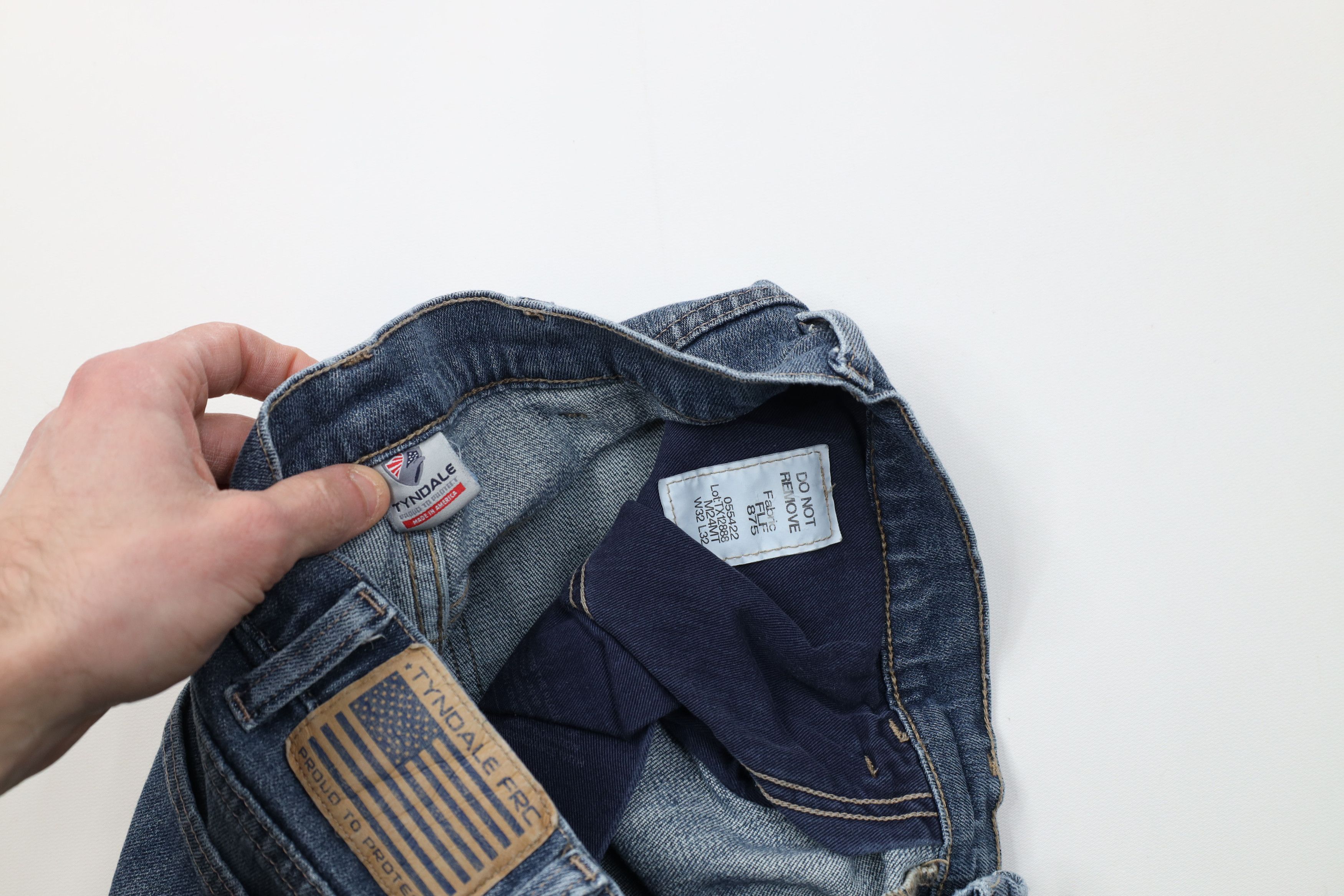 Vintage Tyndale FRMC Fire Flame Resistant Bootcut Denim Jeans USA Size US 32 / EU 48 - 11 Thumbnail