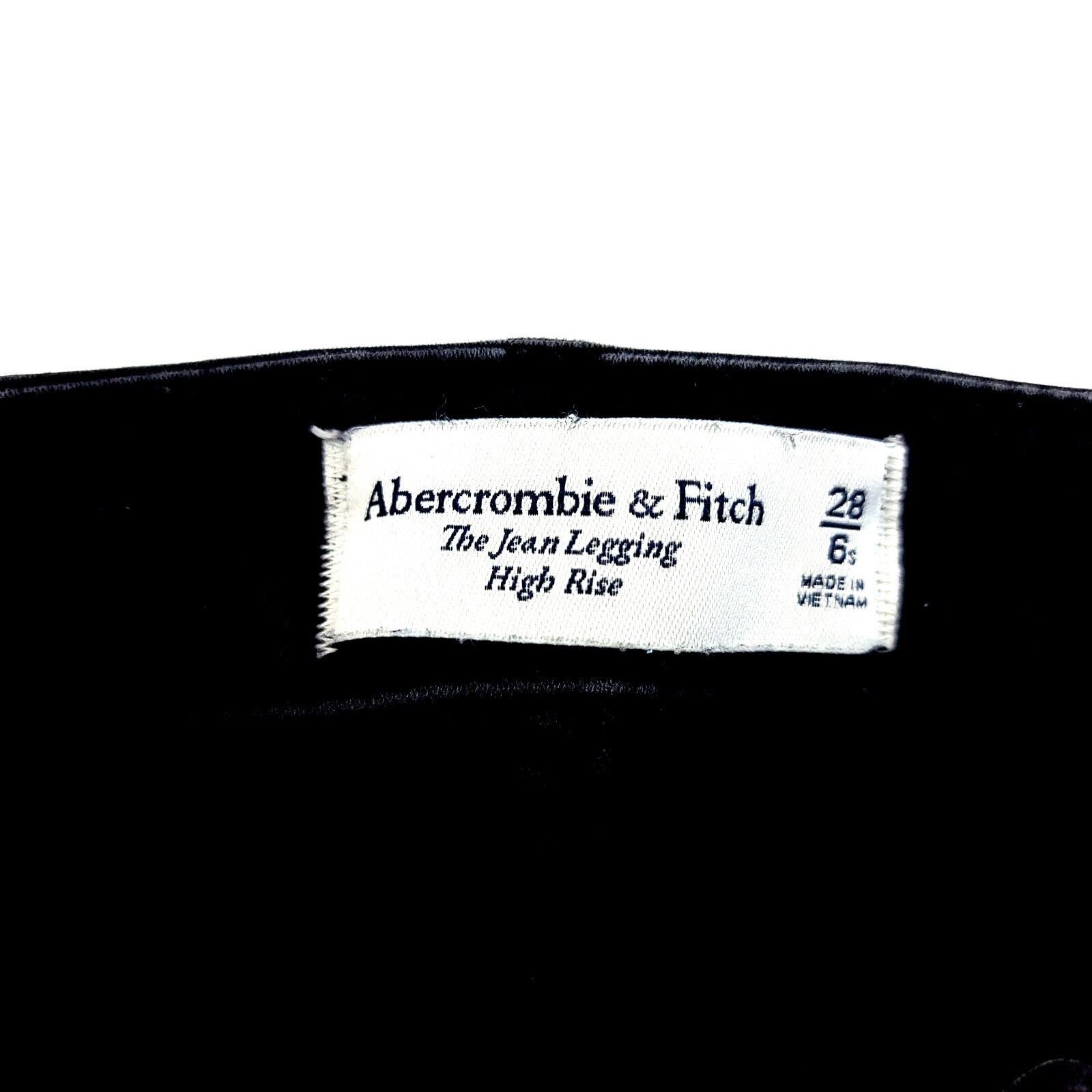Abercrombie & Fitch Abercrombie & Fitch Black The Jean Legging Women's Jeans 28 Size 28" / US 6 / IT 42 - 12 Thumbnail