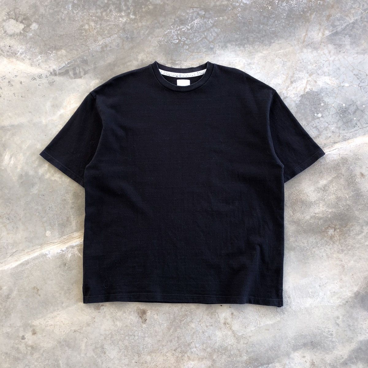 image of Number N Ine Number (N)Ine Oversized Plain T-Shirt in Black, Men's (Size Large)