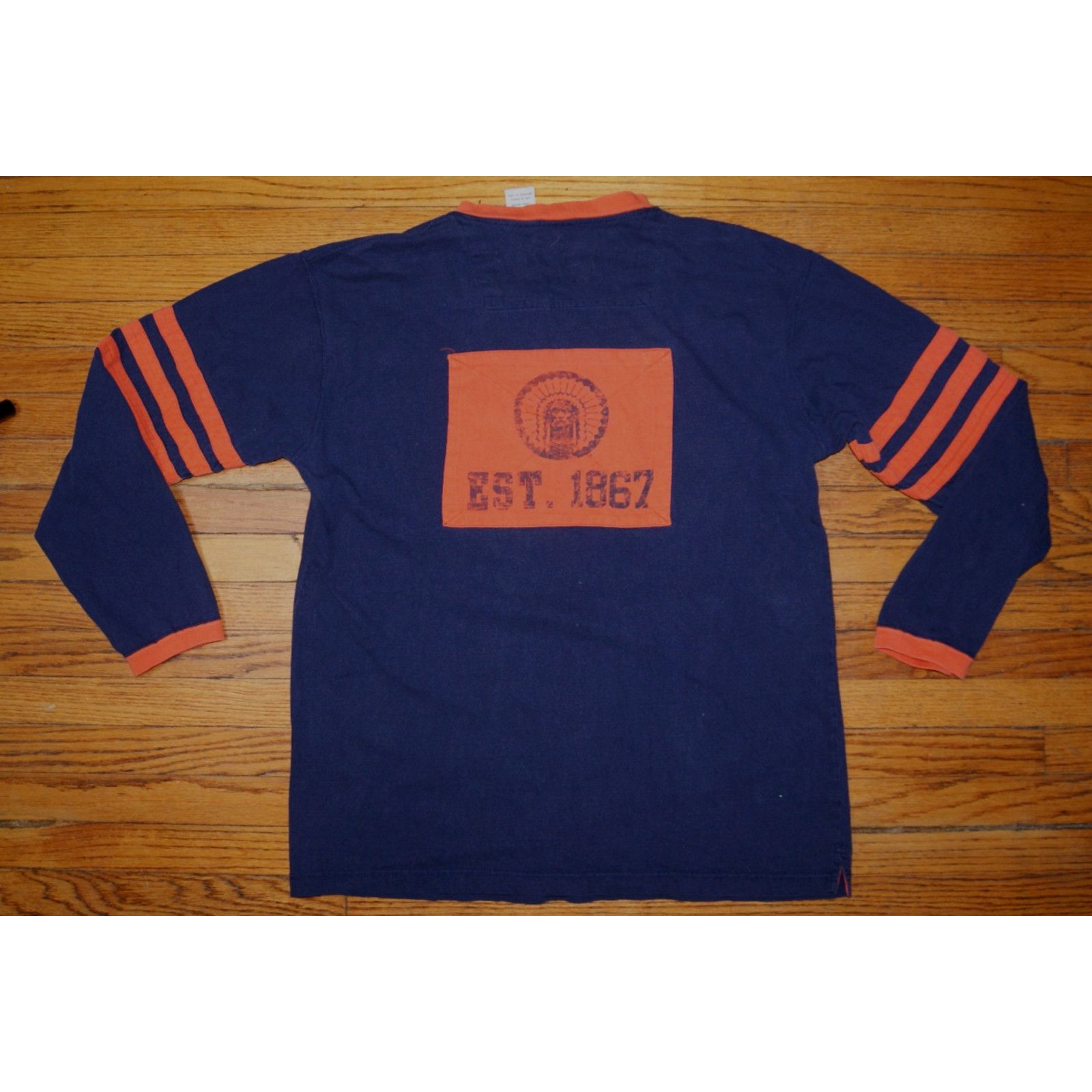 Pro Edge VTG Y2K ILLINOIS FIGHTING ILLINI Chief Football L TShirt Size US L / EU 52-54 / 3 - 4 Thumbnail