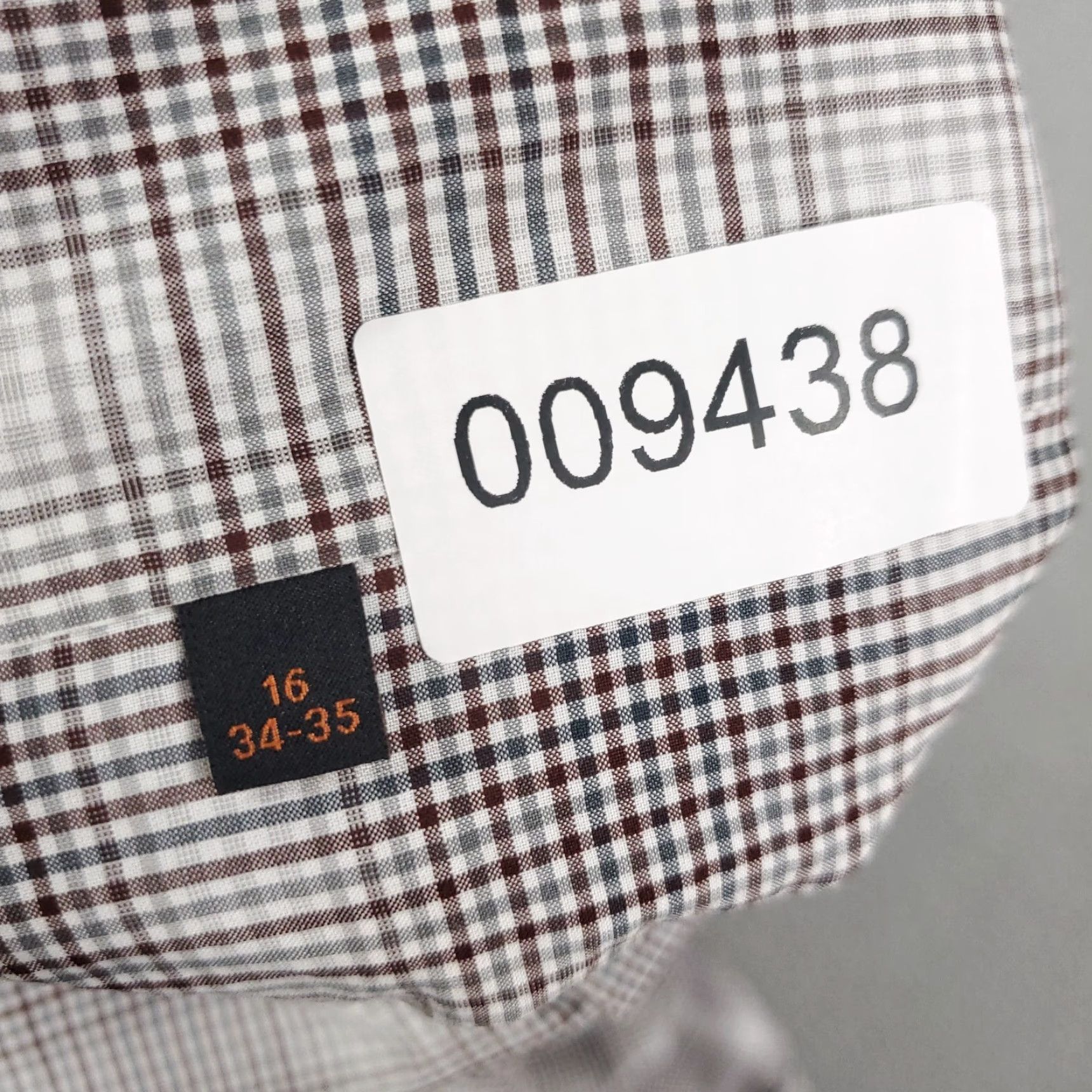 Ben Sherman VINTAGE Ben Sherman Gray Plaid Dress Shirt Men 16 Regular 34/35 Long Sleeve Button Up Size 42R - 7 Thumbnail