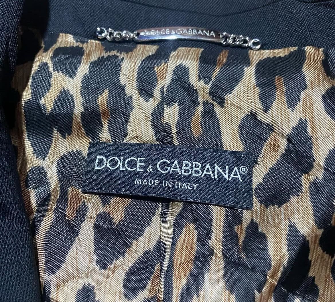 Dolce & Gabbana Vintage Dolce Gabbana Leopard Beige Suit Blazer Size US S / EU 44-46 / 1 - 5 Thumbnail
