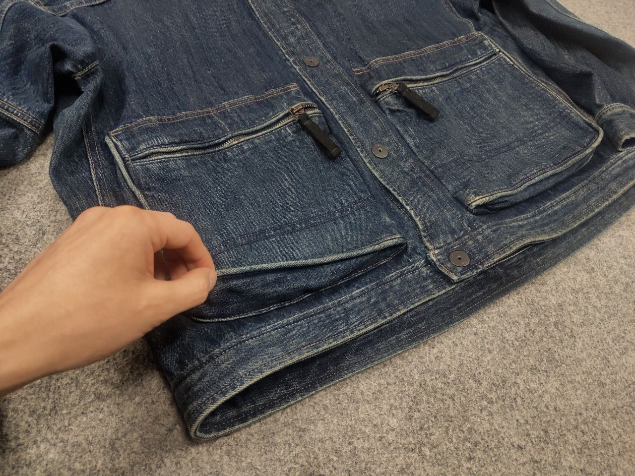 G-Star G-Star RAW Utility Coach Dakota Cargo Denim Vintage Jacket Size US L / EU 52-54 / 3 - 15 Thumbnail