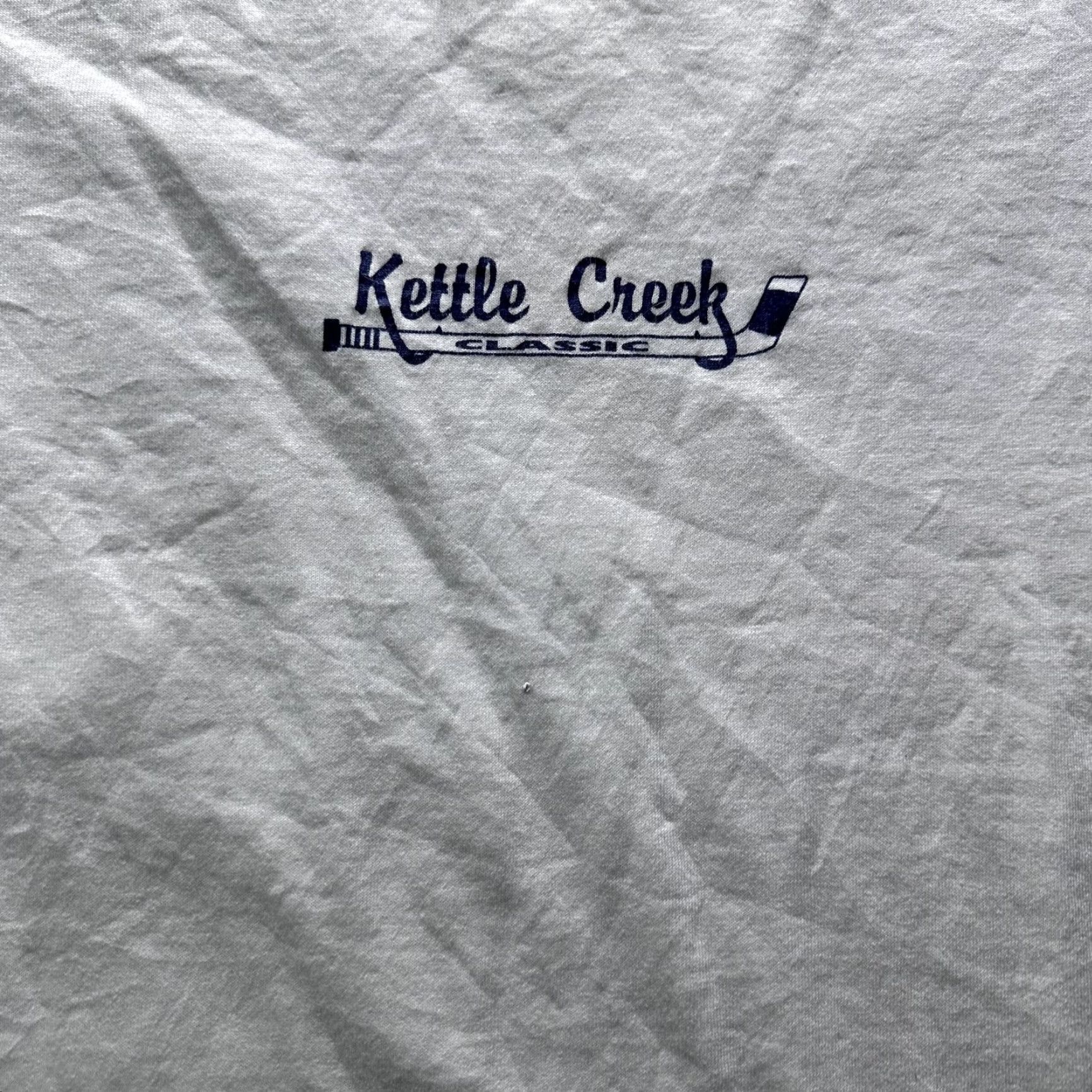 Fruit Of The Loom VINTAGE Fruit of the Loom Kettle Creek Classic Shirt Mens XL White Hockey 90s Size US XL / EU 56 / 4 - 2 Thumbnail