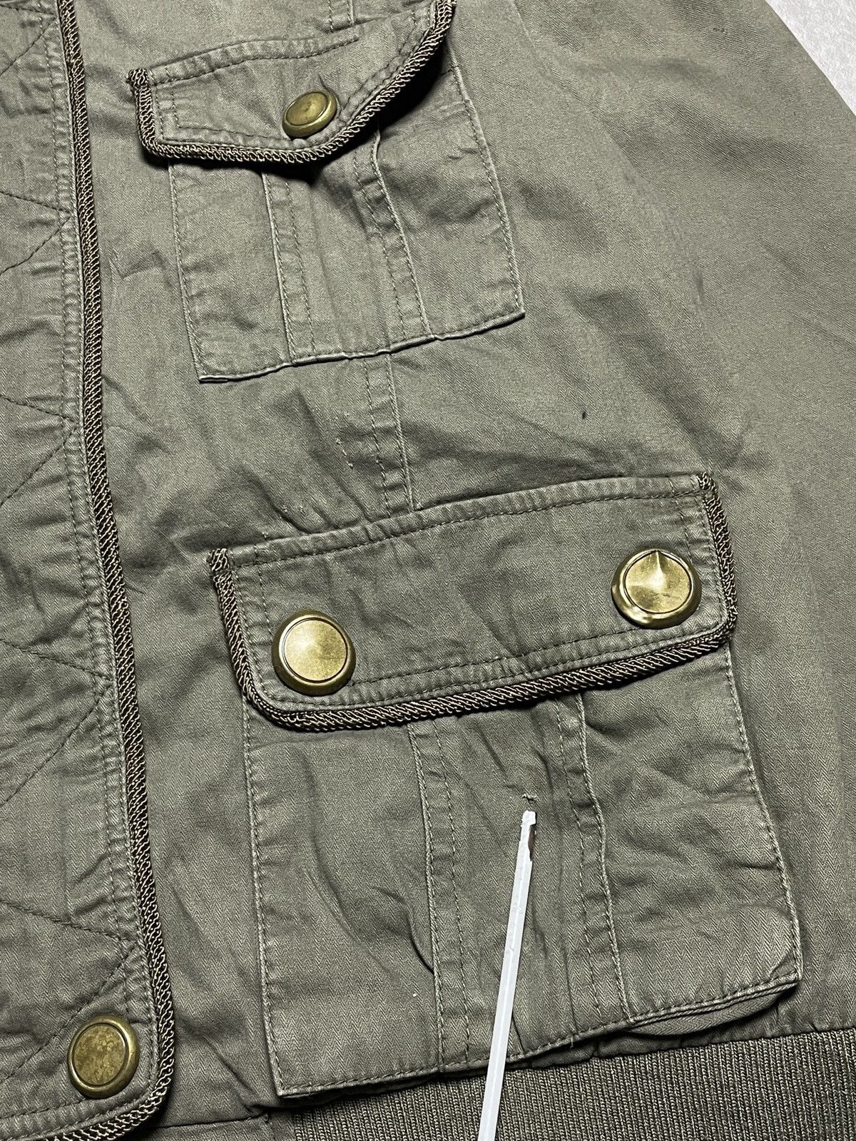 14th Addiction 2000’s Sly Bomber - Cyber Military Cargo Jacket Size US M / EU 48-50 / 2 - 9 Thumbnail