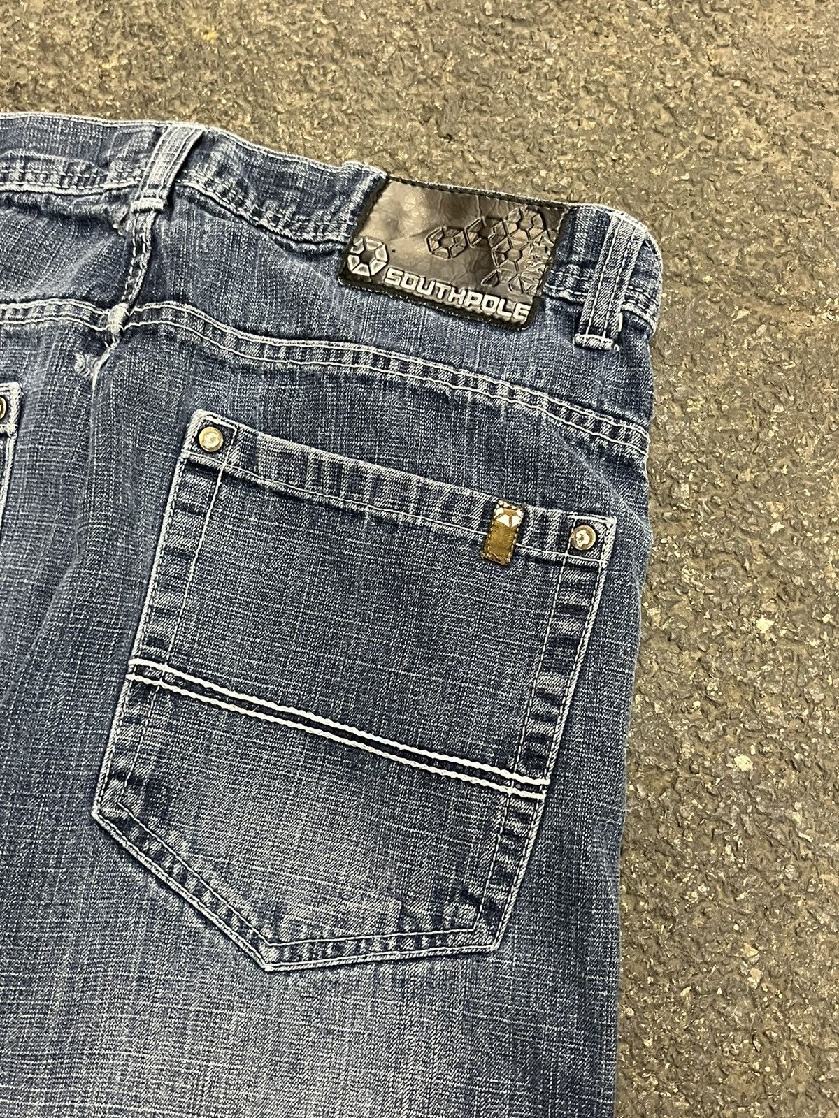 Southpole × Vintage Southpole y2k baggy fit denim skater faded streetwear hype Size US 36 / EU 52 - 4 Thumbnail