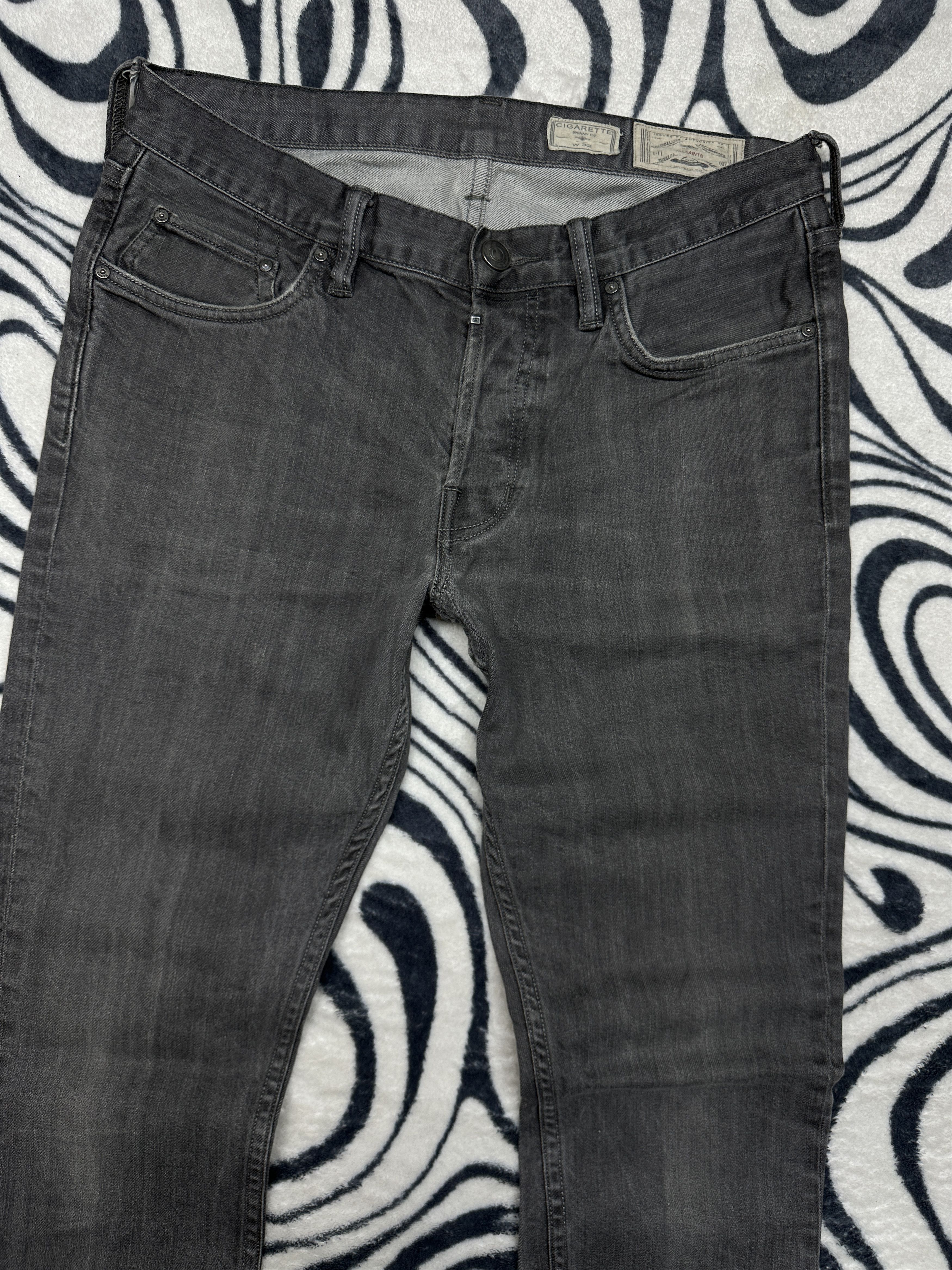 Allsaints Allsaints Setsu Cigarette Mens Denim Pants Jeans Y2K Size US 32 / EU 48 - 2 Thumbnail