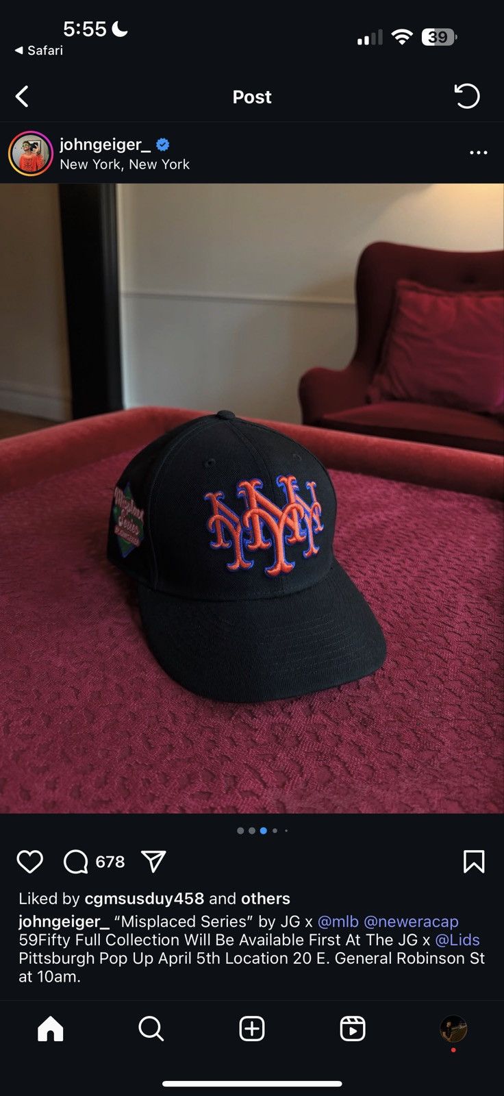 John Geiger × New Era New York Mets 
