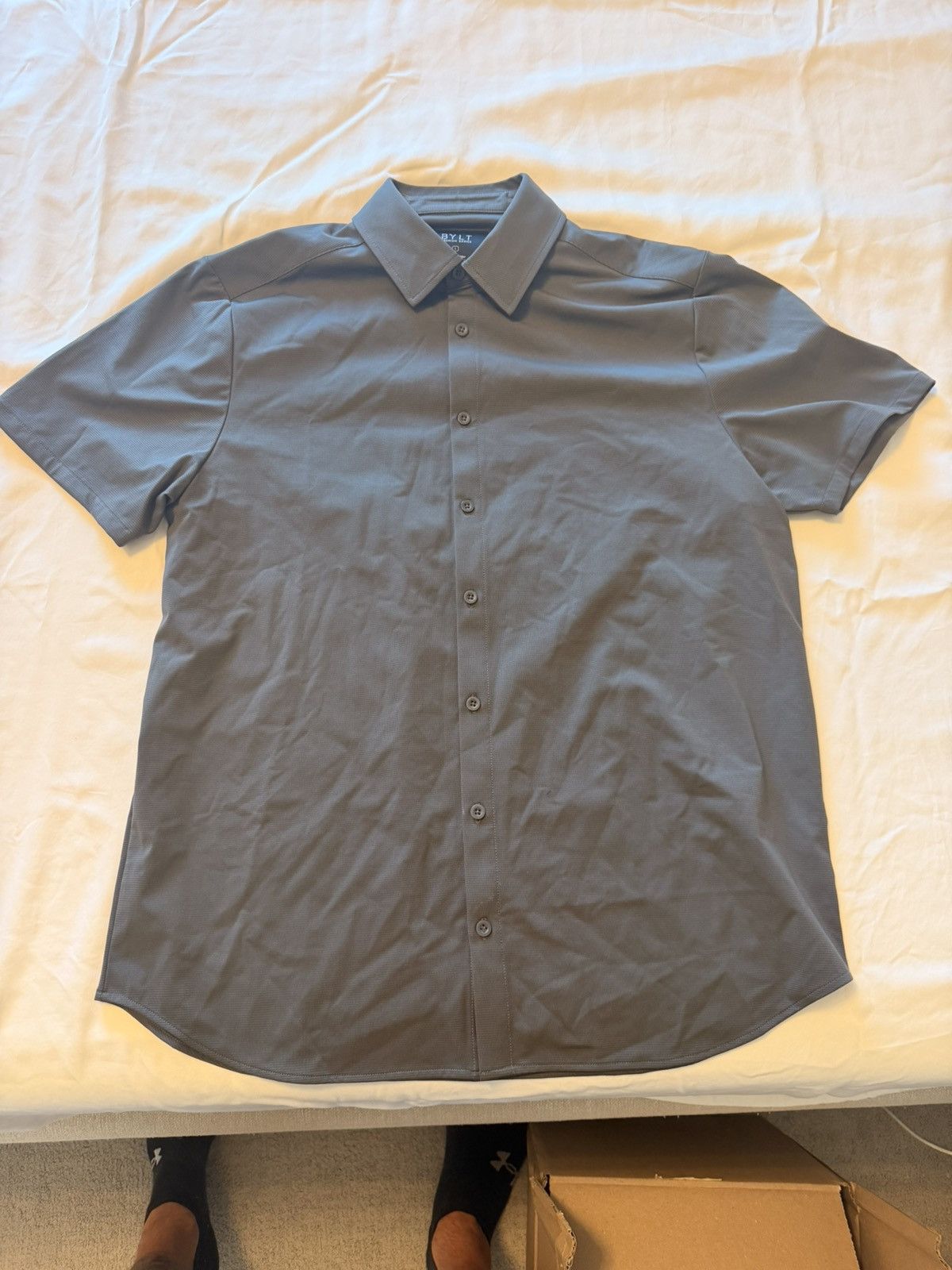 BYLT Premium Basics BYLT button up Tshirt Grey Size US L / EU 52-54 / 3 - 1 Thumbnail
