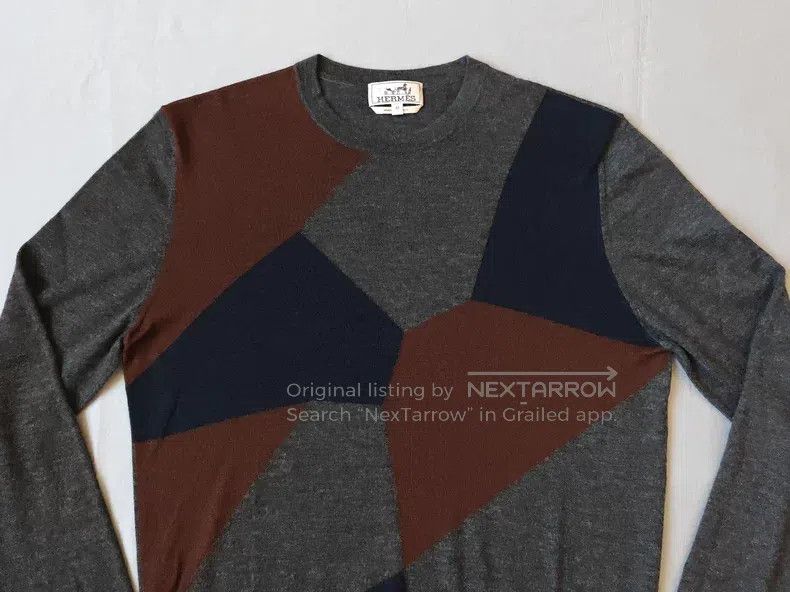 Hermes Hermes Cashmere sweater knitted sweater, dark gray, 80% ca Size US M / EU 48-50 / 2 - 3 Thumbnail