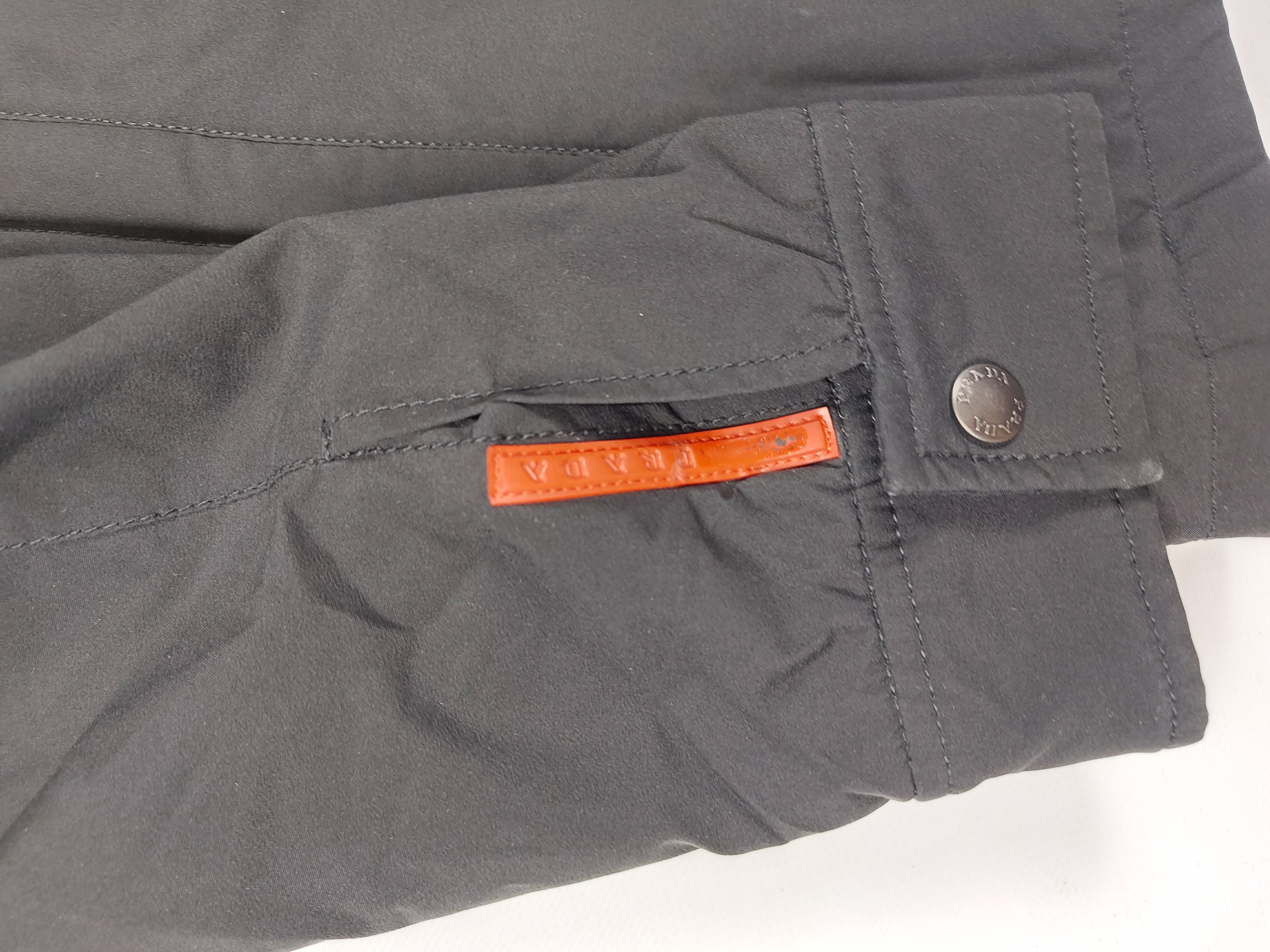 Prada Prada Bomber Jacket Red Logo Size US M / EU 48-50 / 2 - 2 Thumbnail