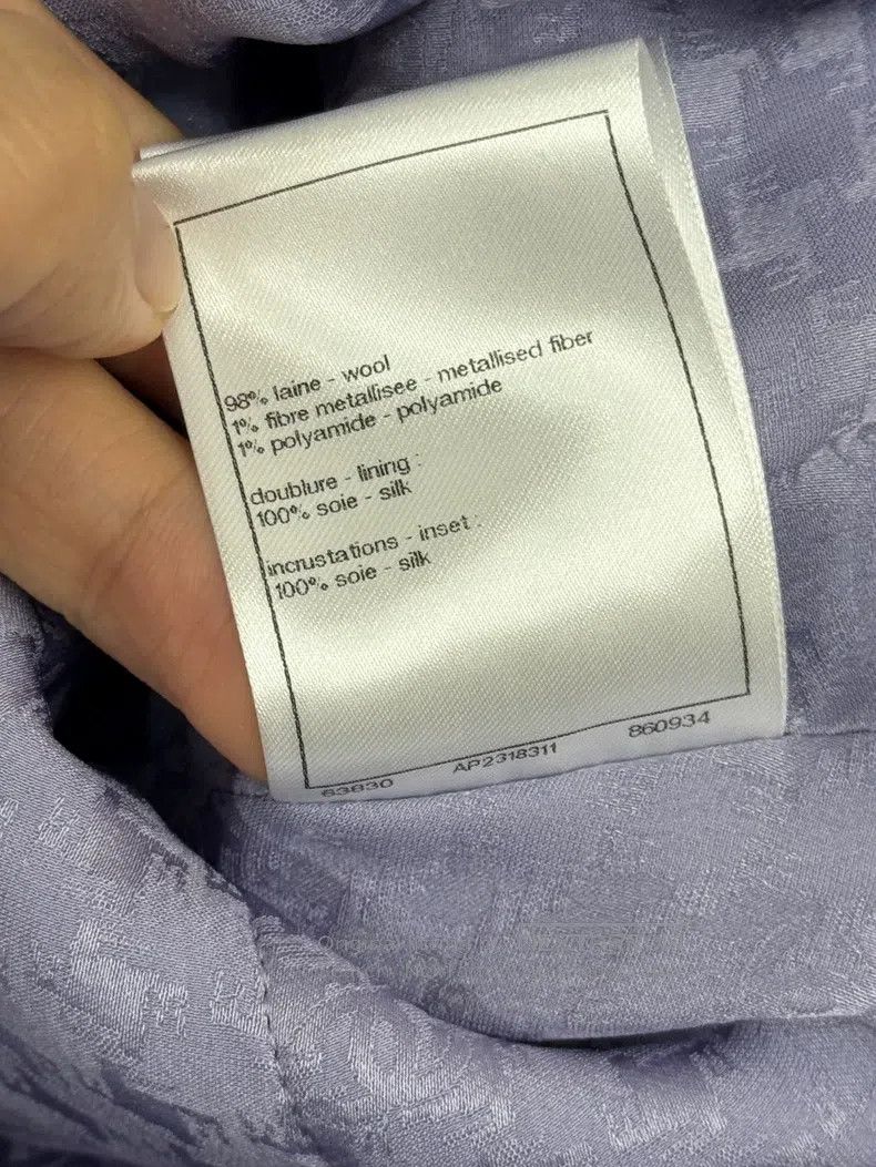 Chanel Chanel 24A taro purple tweed skirt Size 24" / US 00 / IT 34 - 6 Thumbnail