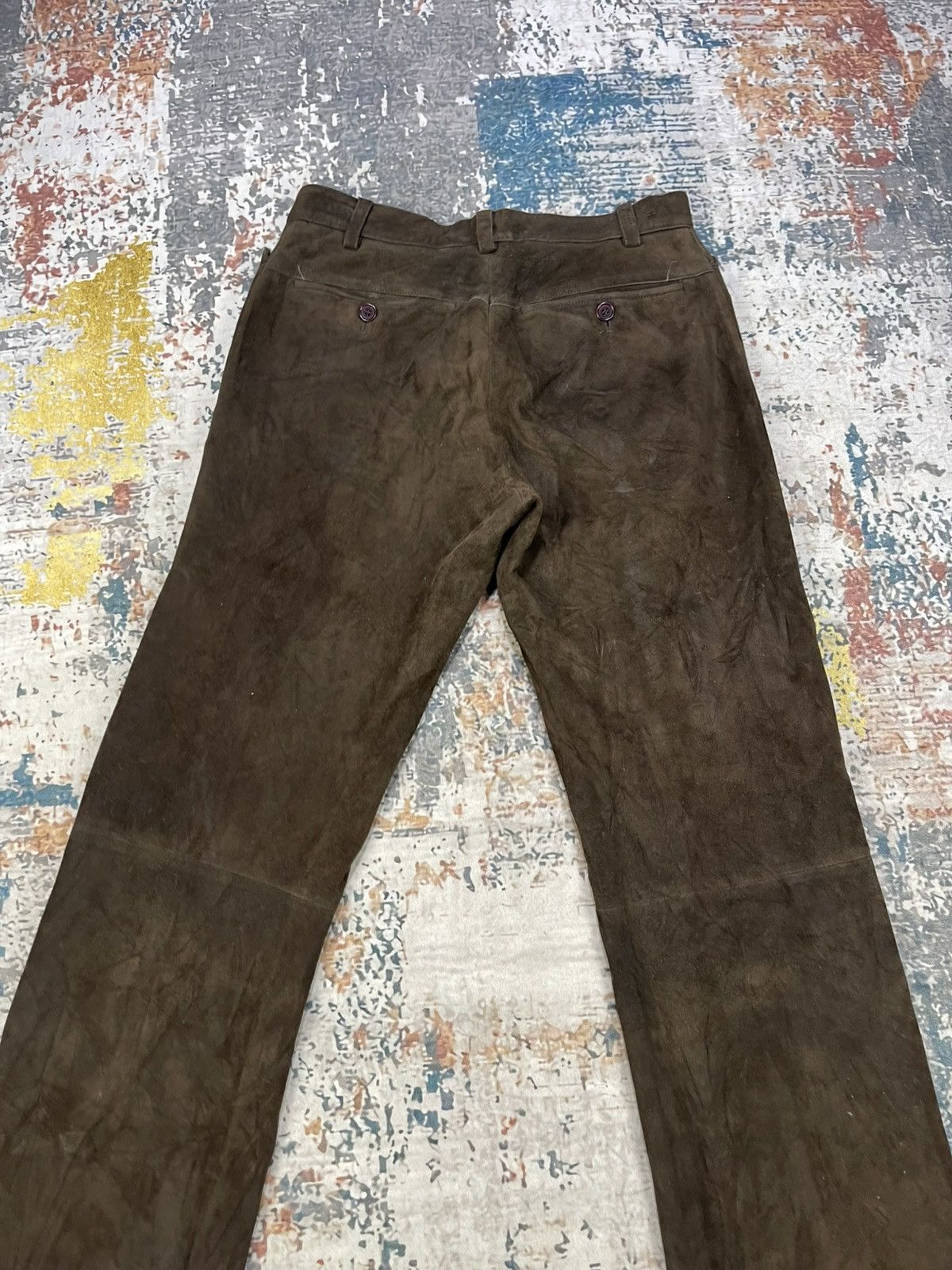 Katharine Hamnett London Katharine Hamnett Sheepskin Suede Leather Pants Size 28" / US 6 / IT 42 - 6 Thumbnail